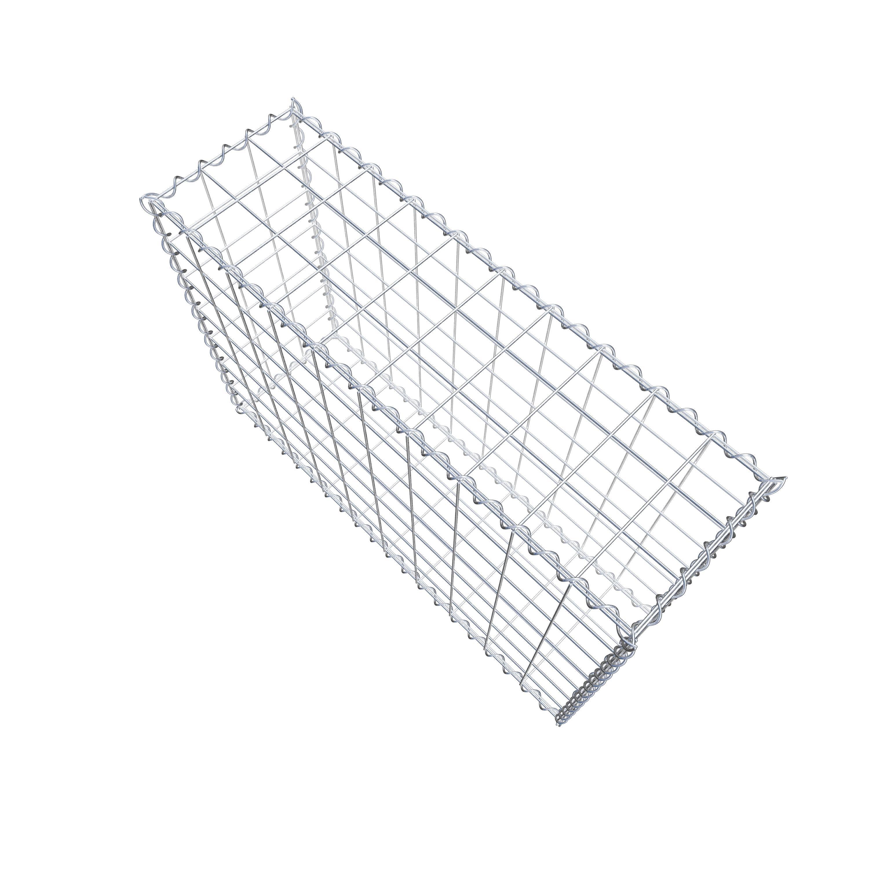 Gabion 100 cm x 70 cm x 30 cm (L x H x P), mailles 10 cm x 10 cm, spirale