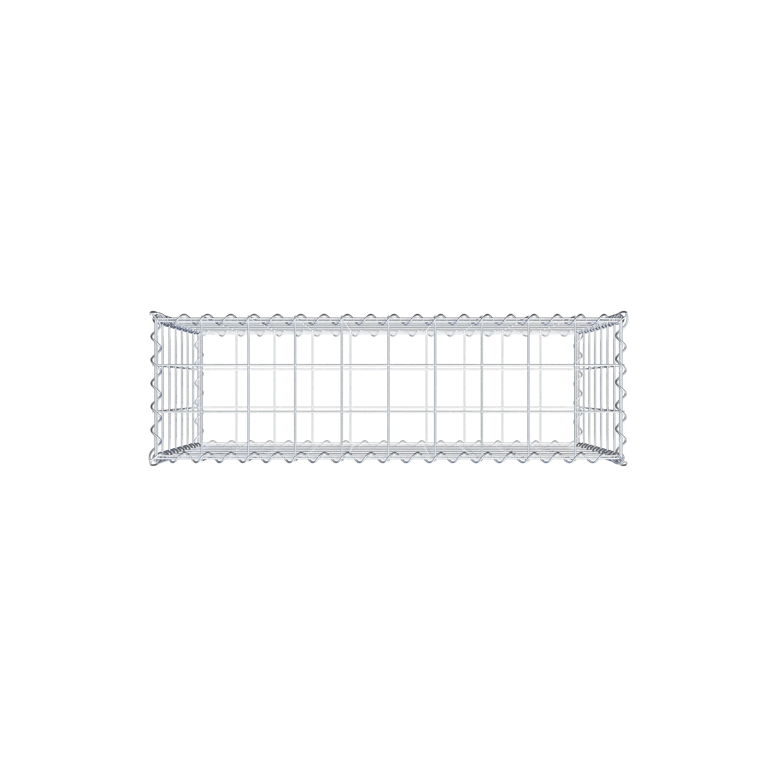 Gabion 100 cm x 70 cm x 30 cm (L x H x P), mailles 10 cm x 10 cm, spirale