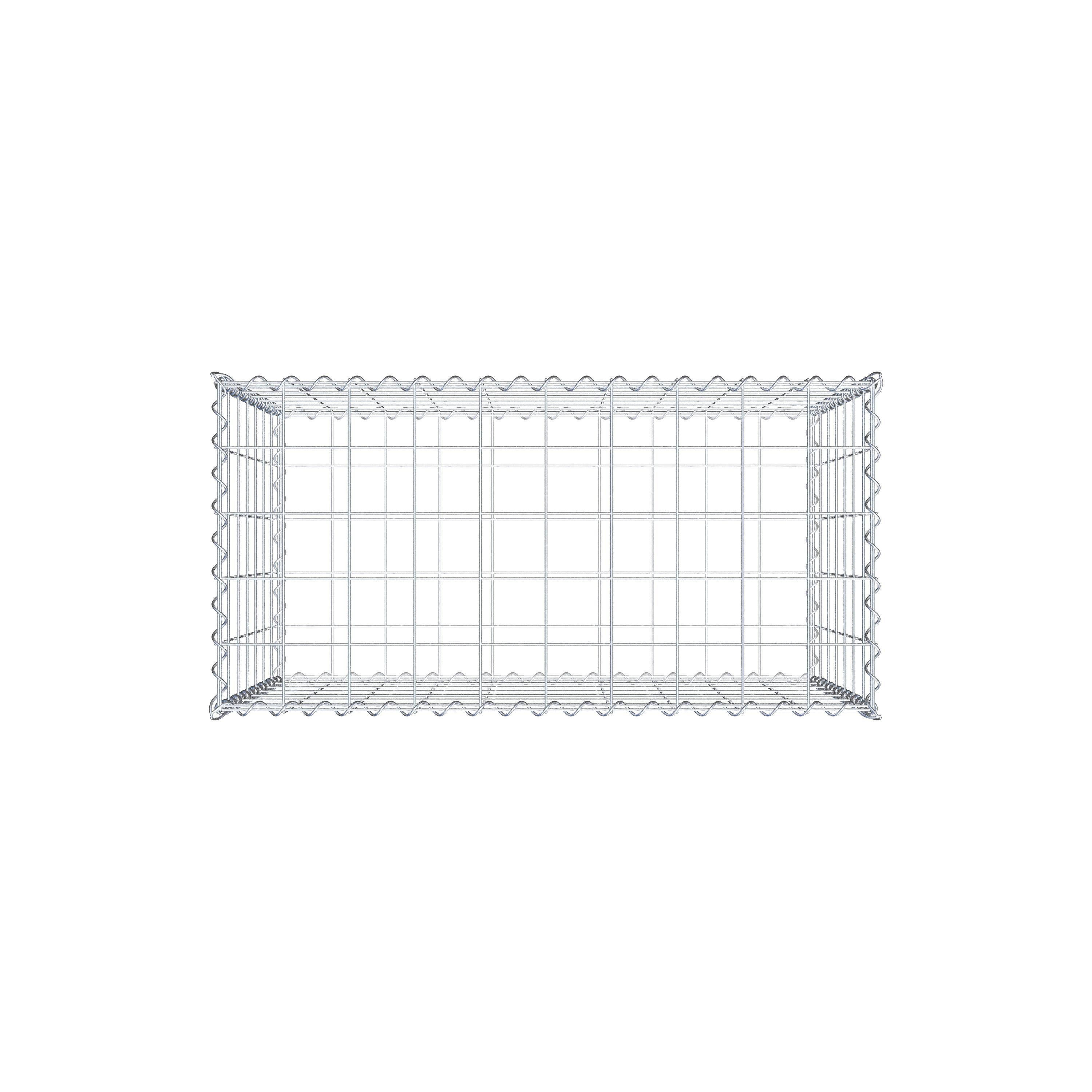 Gabion 100 cm x 70 cm x 50 cm (L x H x P), mailles 10 cm x 10 cm, spirale
