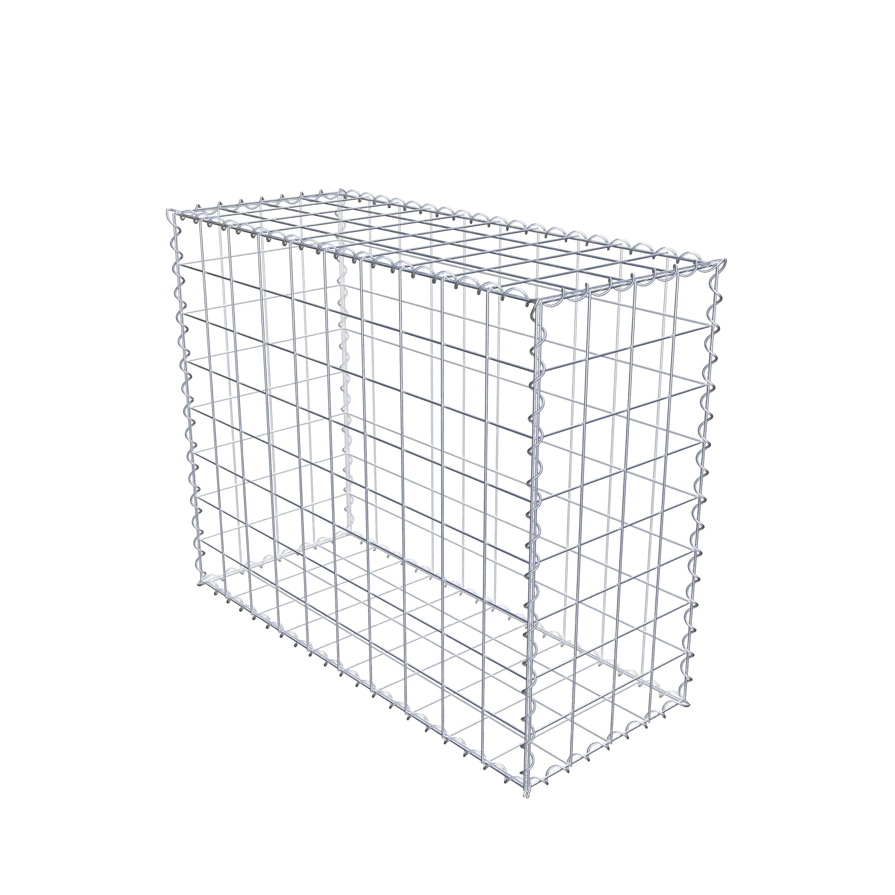 Gabion 100 cm x 80 cm x 40 cm (L x H x P), mailles 10 cm x 10 cm, spirale