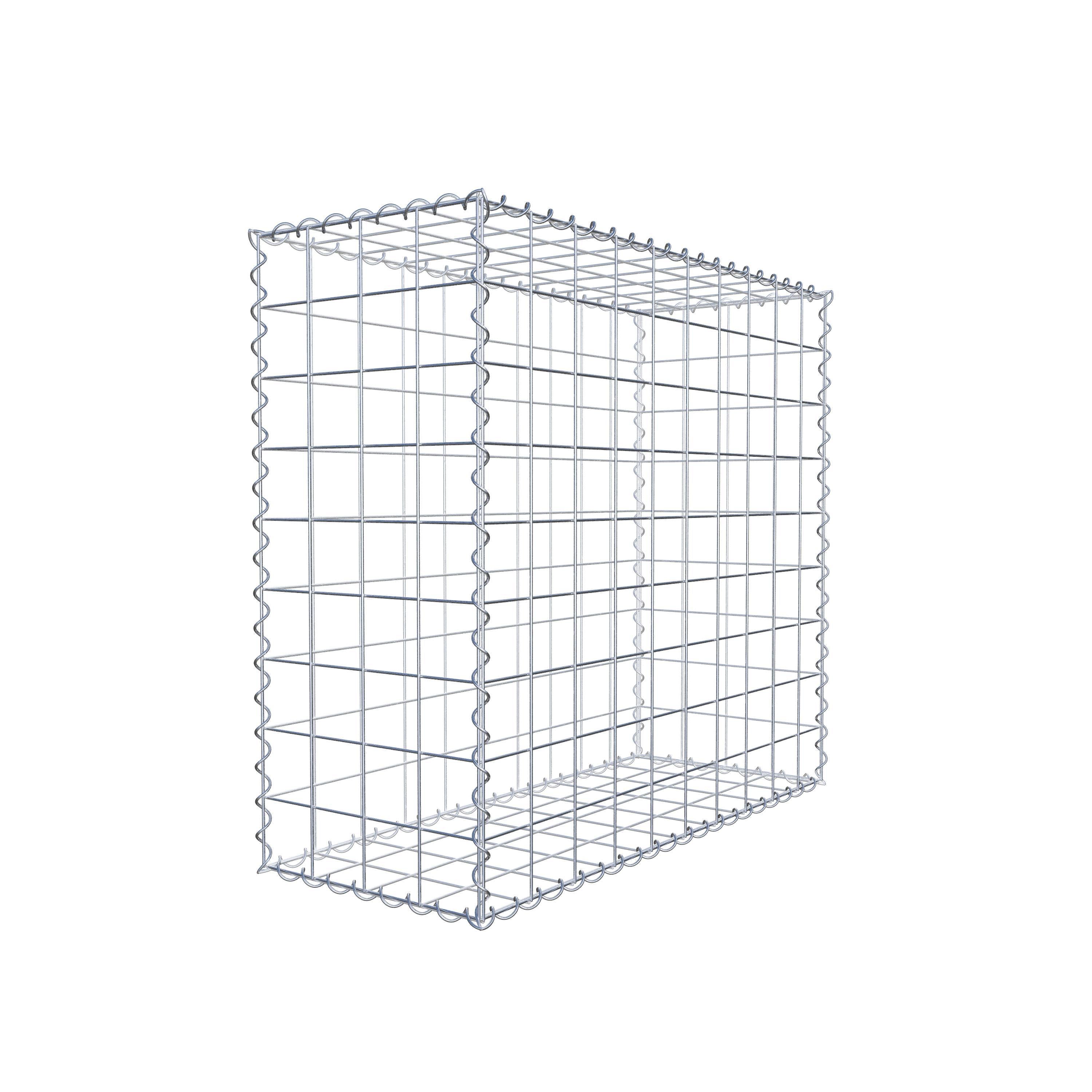 Gabion 100 cm x 90 cm x 40 cm (L x H x D), maskstorlek 10 cm x 10 cm, spiral