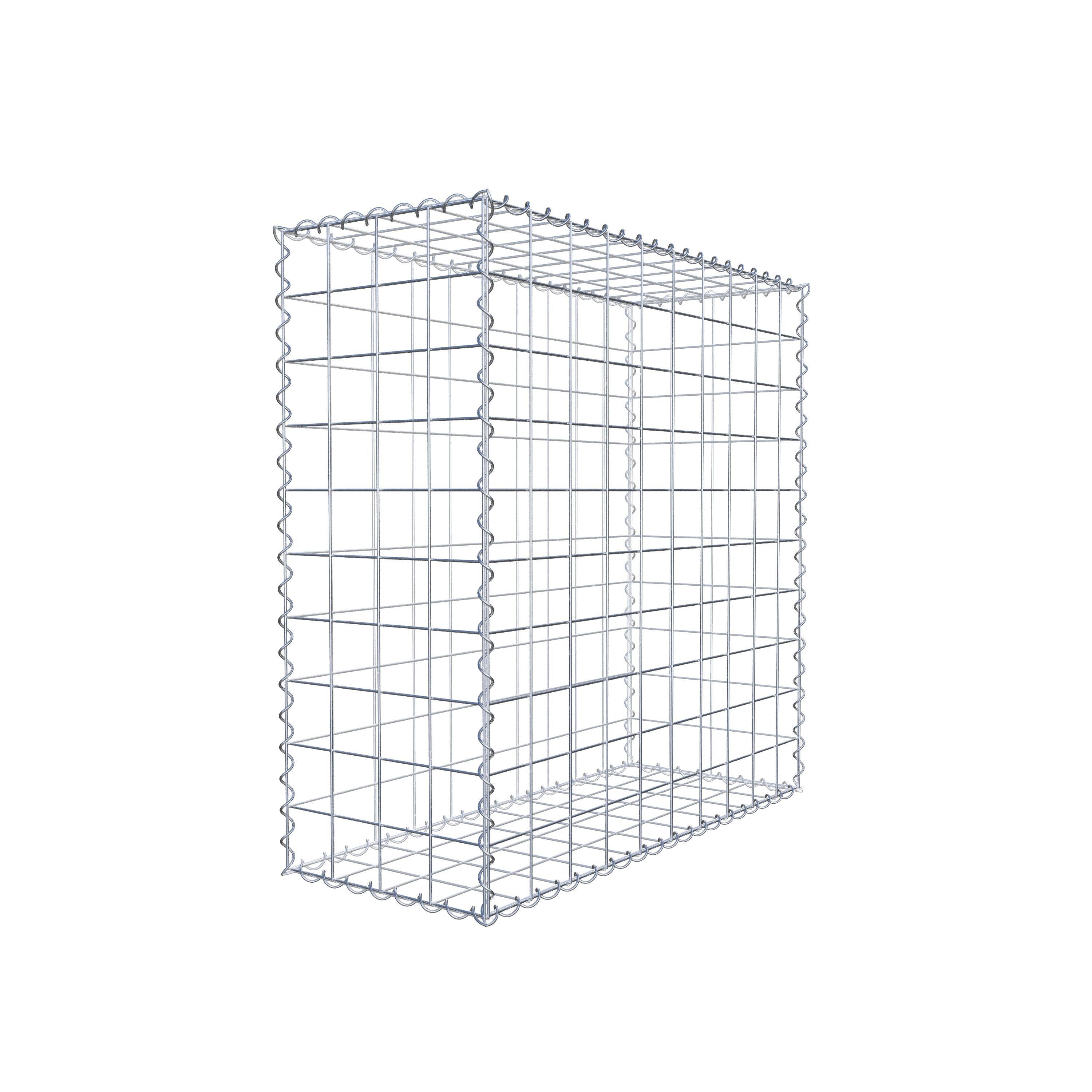 Gabion 100 cm x 100 cm x 40 cm (L x H x P), mailles 10 cm x 10 cm, spirale