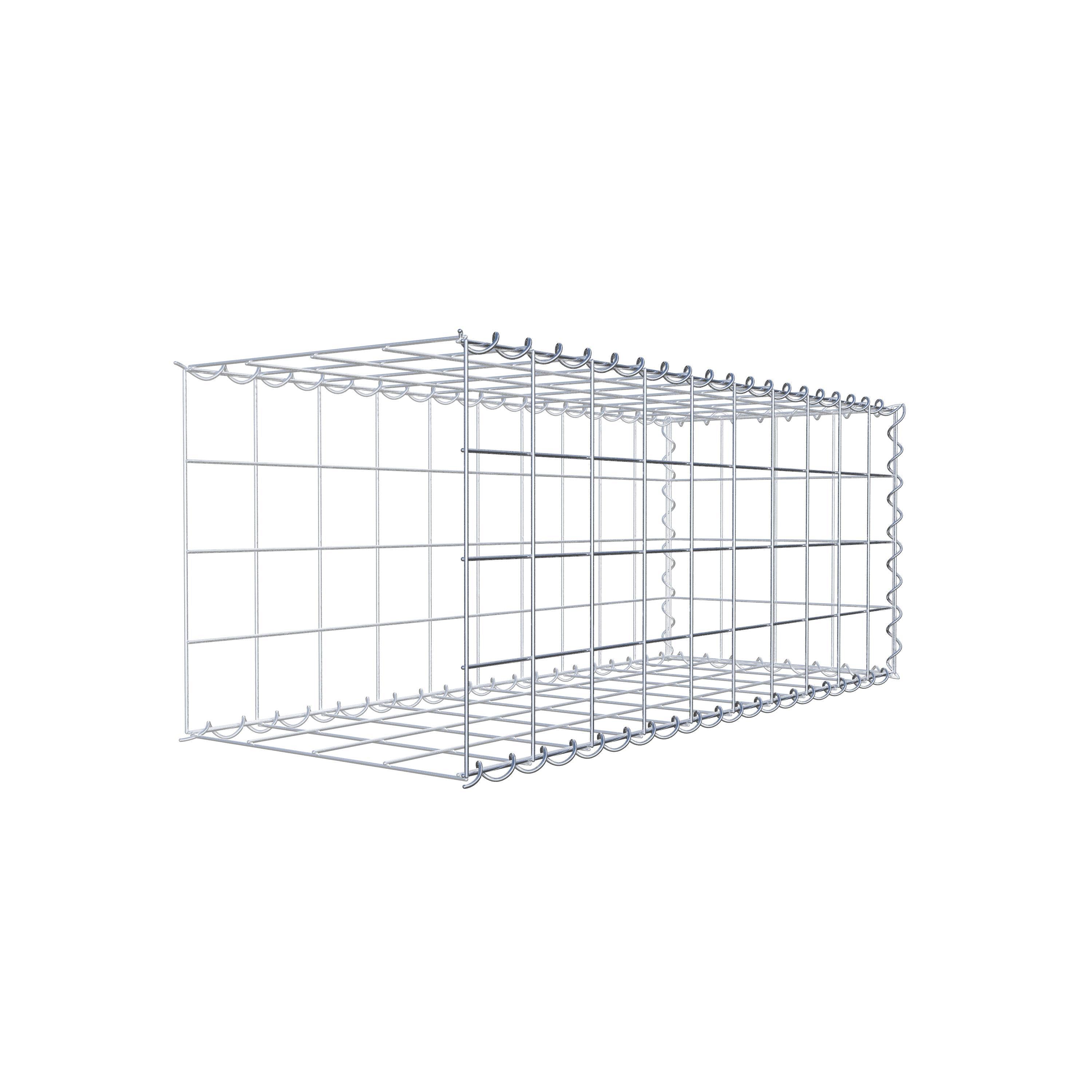Gavión complementario tipo 2 100 cm x 40 cm x 40 cm (L x A x P), malla 10 cm x 10 cm, espiral
