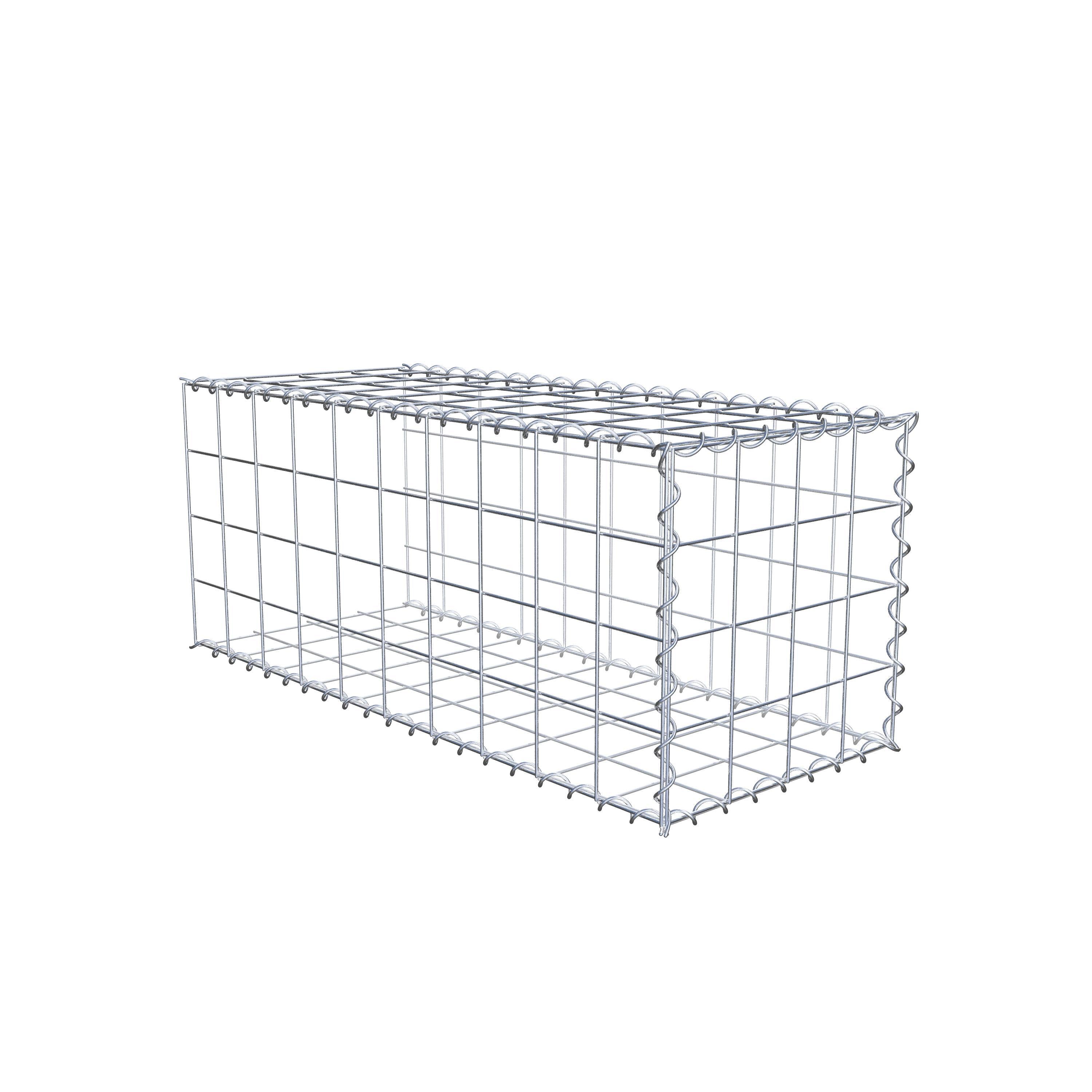 Gavión complementario tipo 2 100 cm x 40 cm x 40 cm (L x A x P), malla 10 cm x 10 cm, espiral