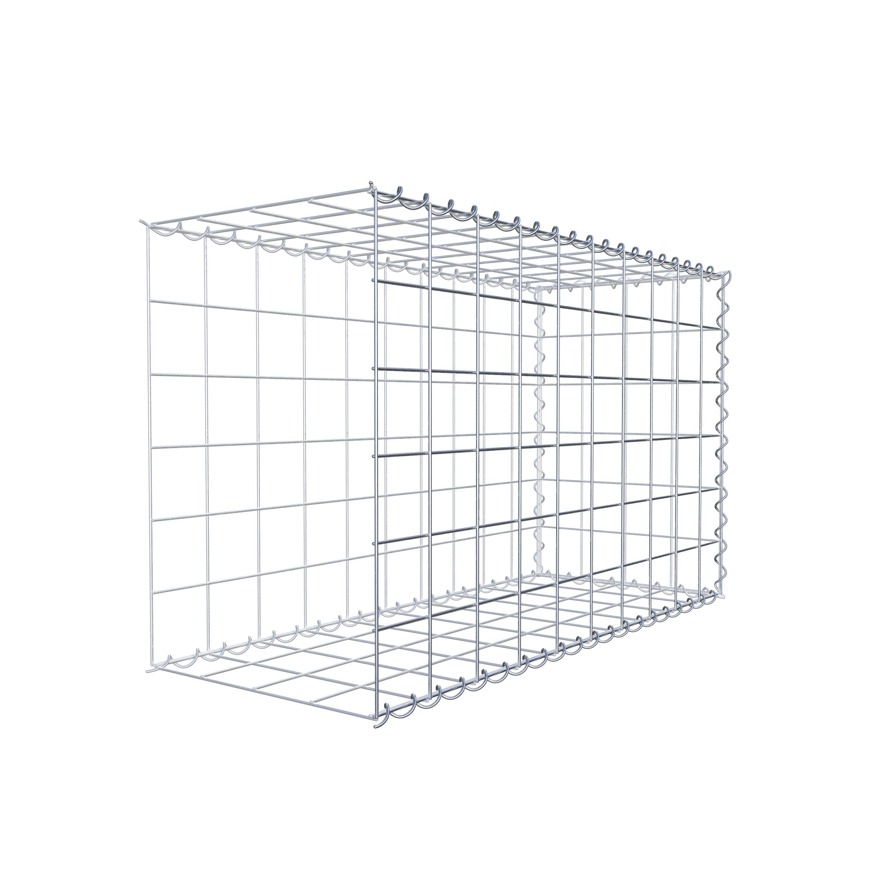 Add-on schanskorf type 2 100 cm x 60 cm x 40 cm (L x H x D), maaswijdte 10 cm x 10 cm, spiraal