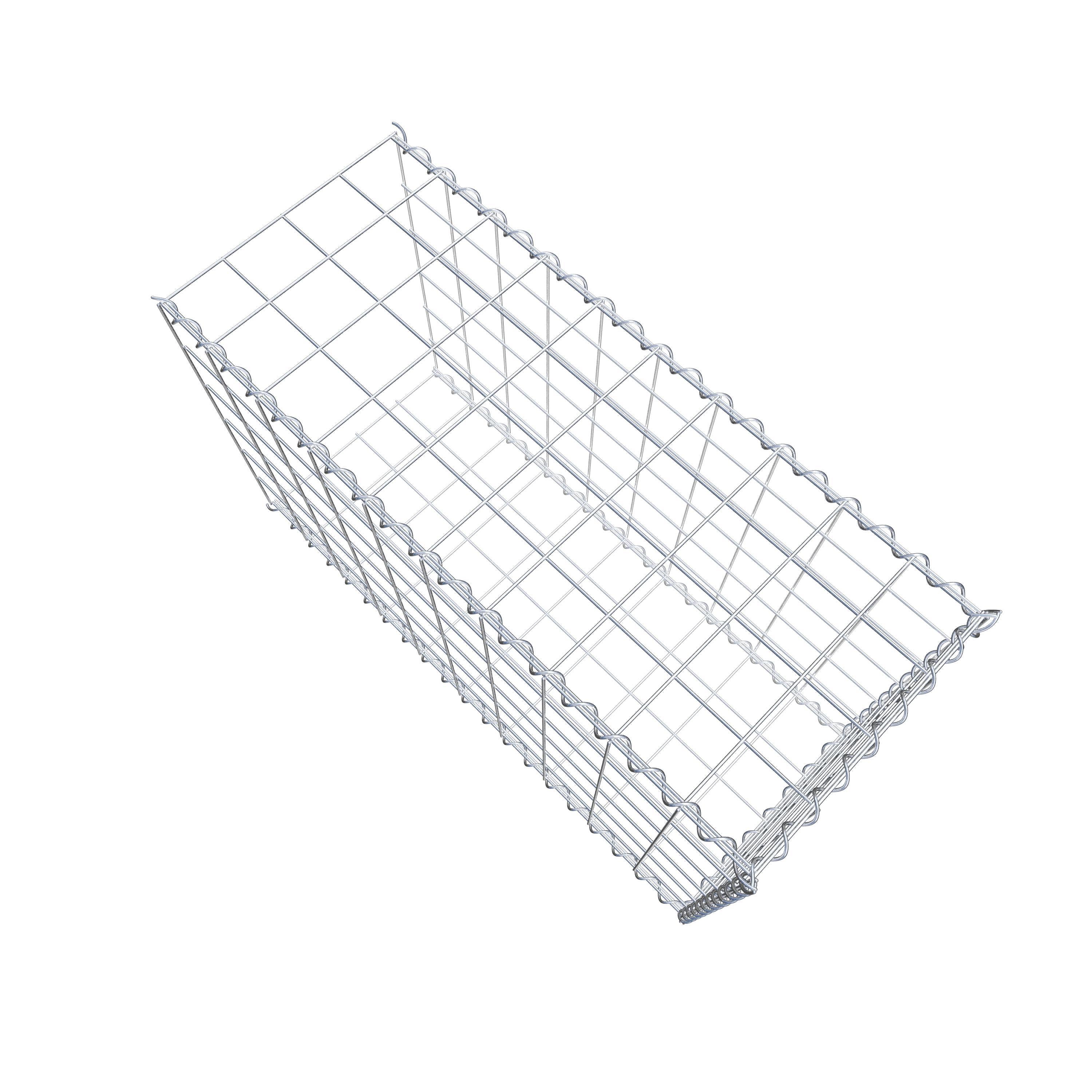 Add-on schanskorf type 2 100 cm x 60 cm x 40 cm (L x H x D), maaswijdte 10 cm x 10 cm, spiraal