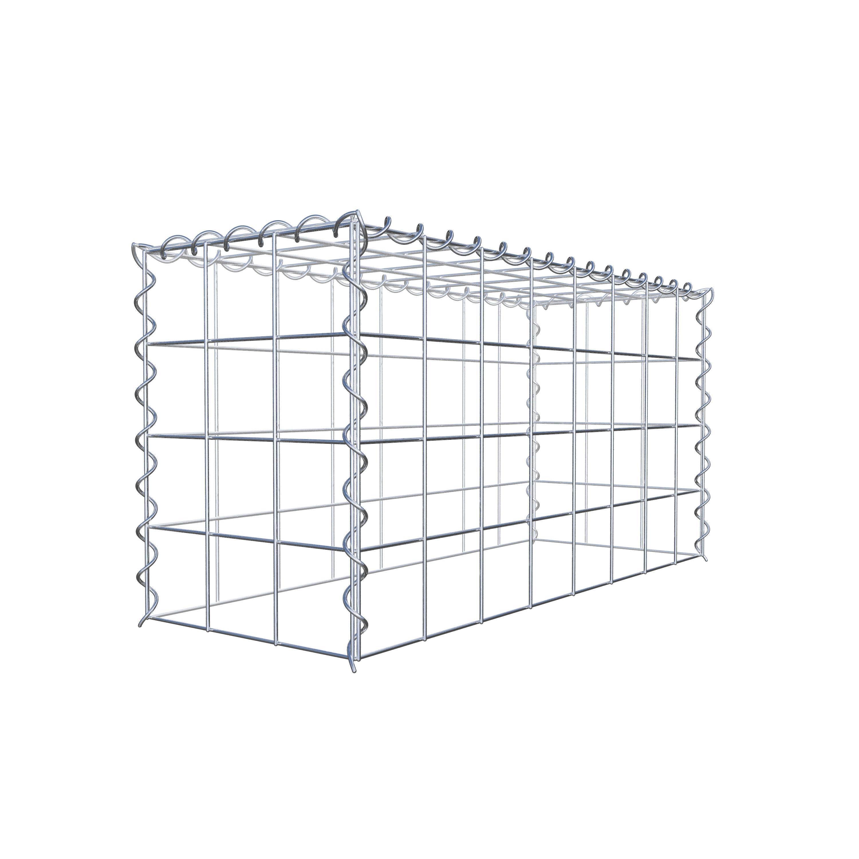 Gabion rapporté type 3 80 cm x 40 cm x 30 cm (L x H x P), mailles 10 cm x 10 cm, spirale