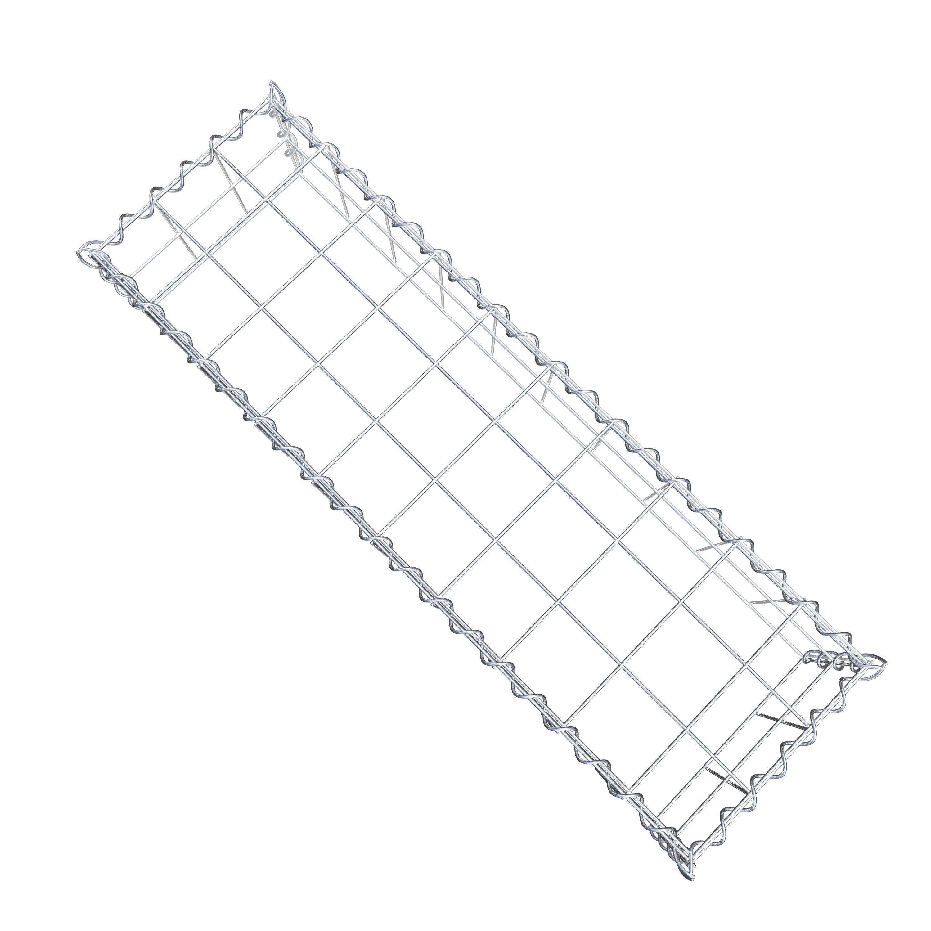 Gavión complementario tipo 3 100 cm x 20 cm x 30 cm (L x A x P), malla 10 cm x 10 cm, espiral