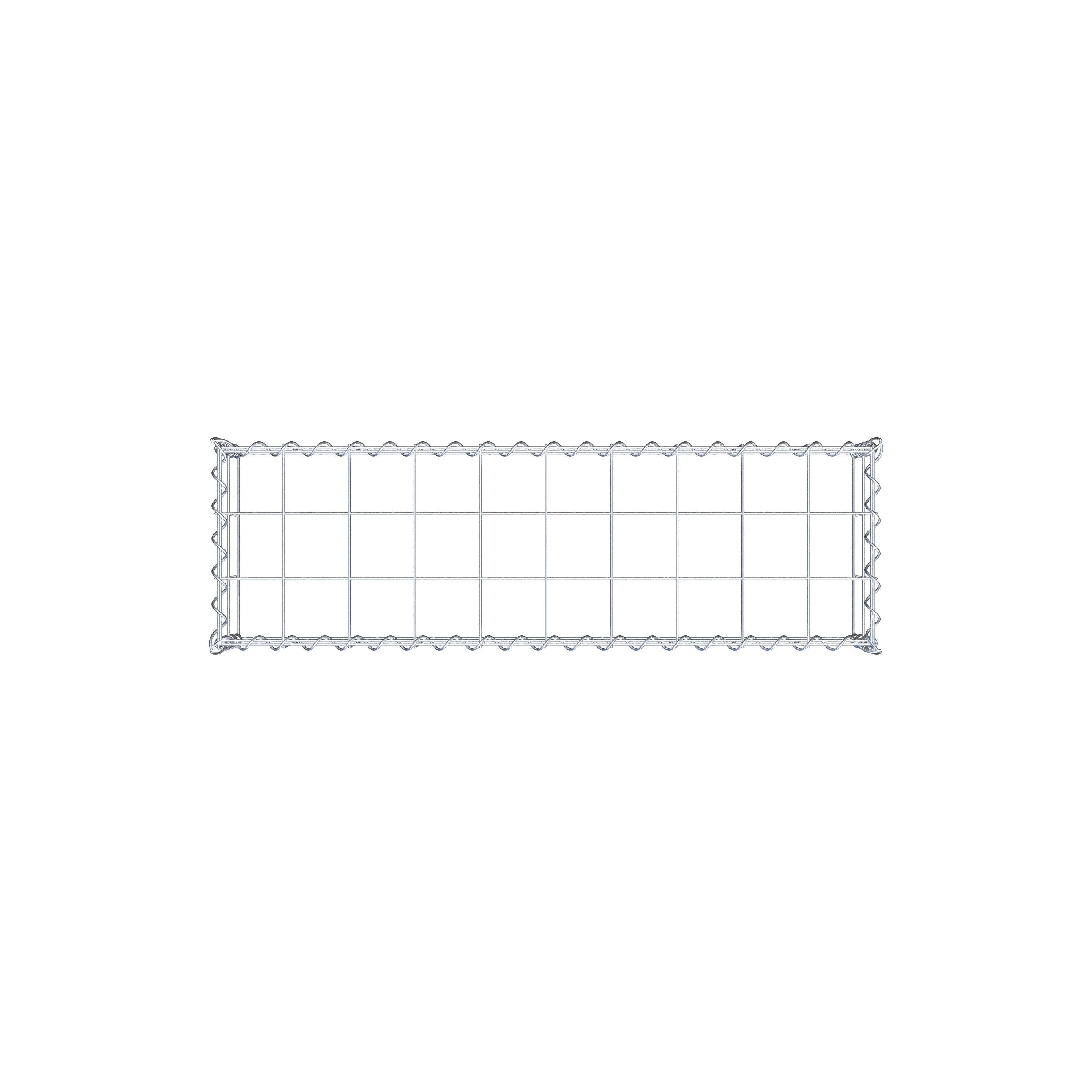 Gavión complementario tipo 3 100 cm x 20 cm x 30 cm (L x A x P), malla 10 cm x 10 cm, espiral