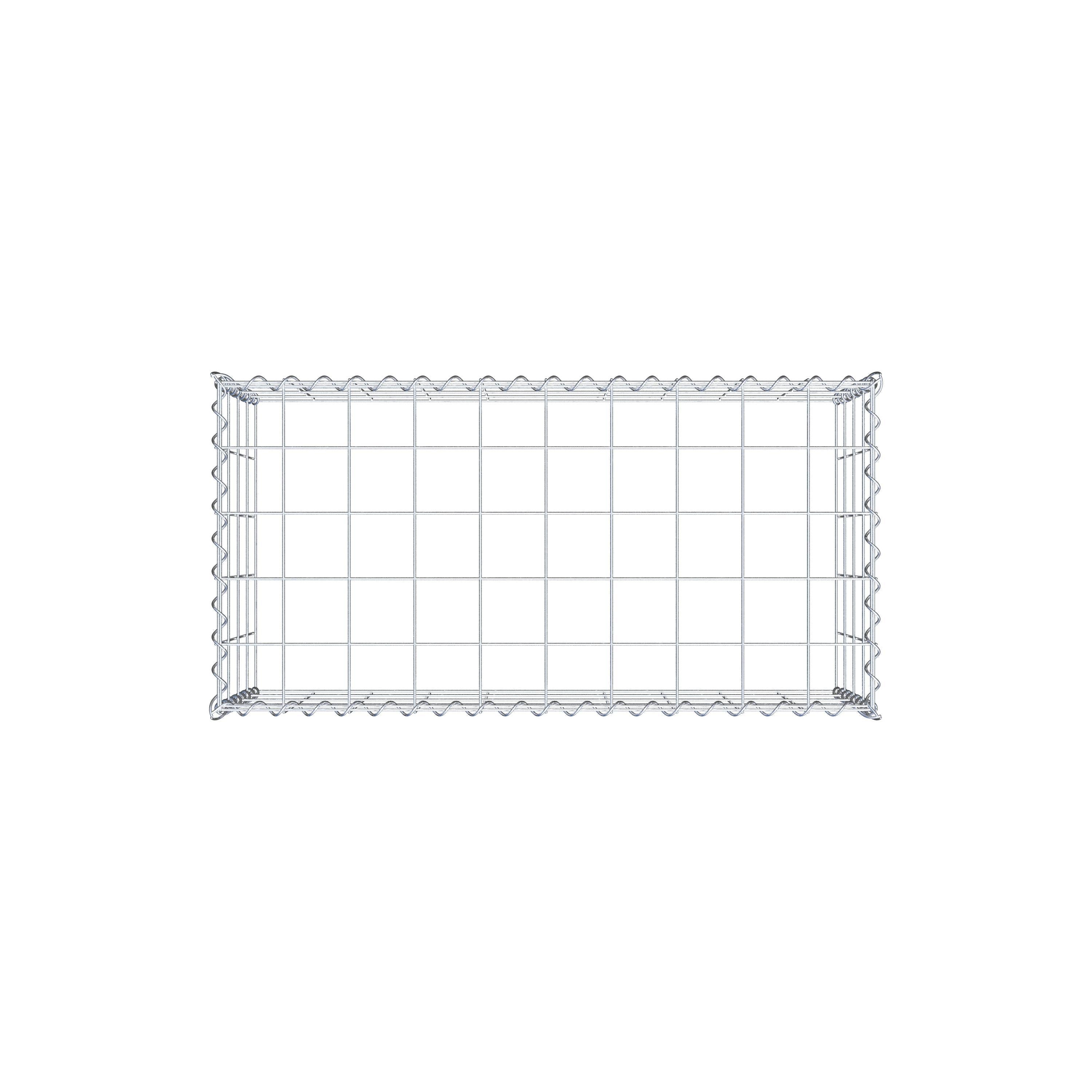 Gavión complementario tipo 3 100 cm x 40 cm x 50 cm (L x A x P), malla 10 cm x 10 cm, espiral