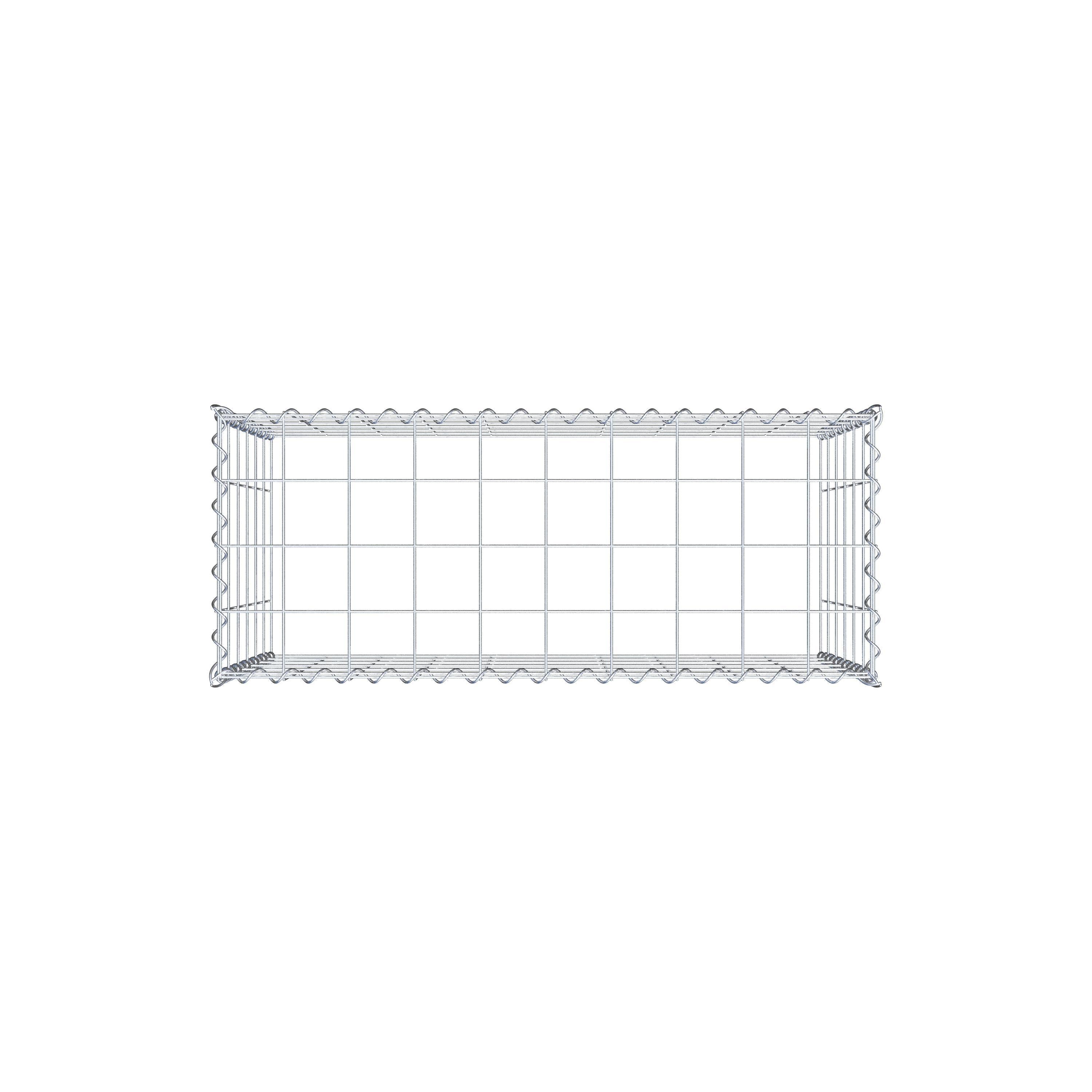 Gabion rapporté type 3 100 cm x 60 cm x 40 cm (L x H x P), mailles 10 cm x 10 cm, spirale