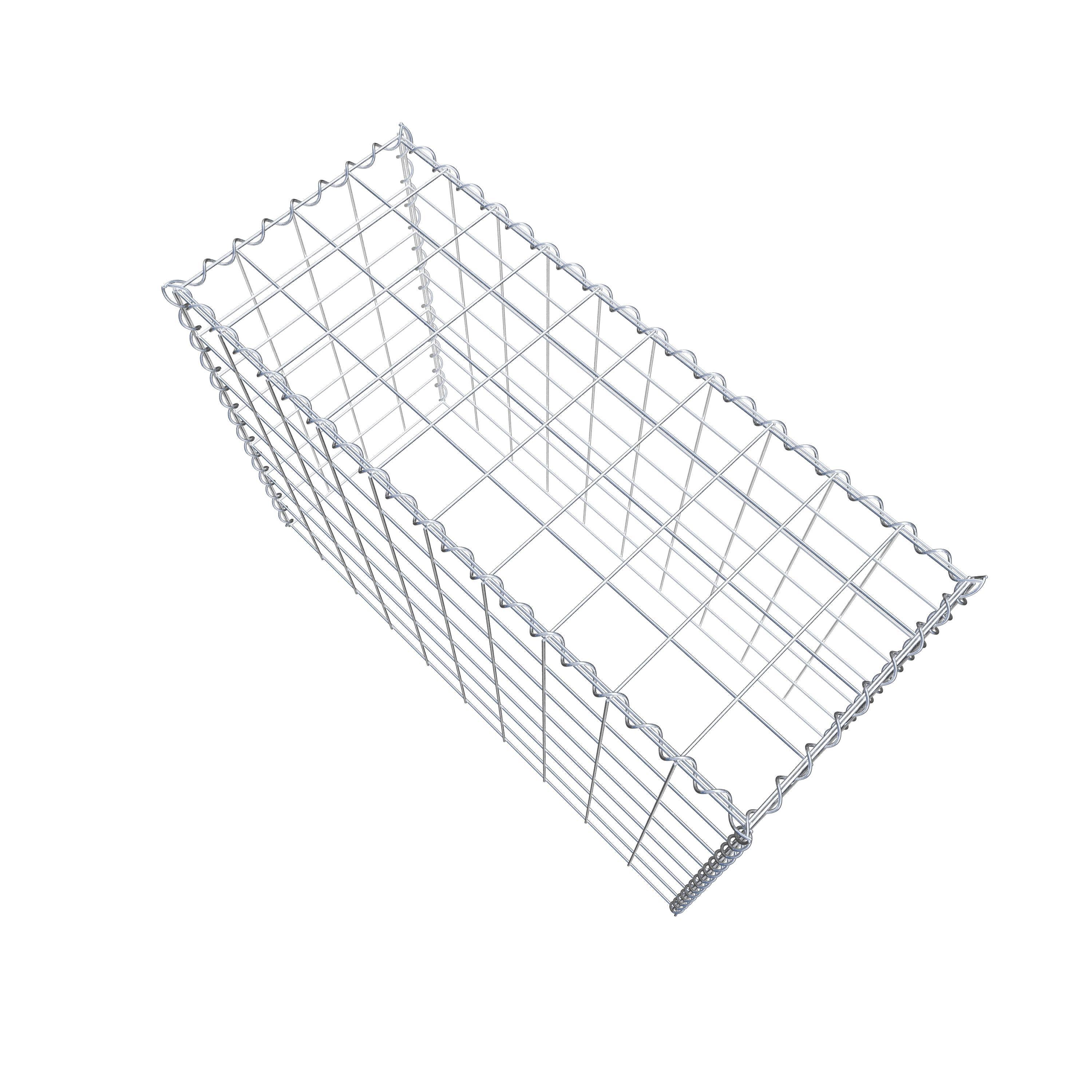 Gavión complementario tipo 3 100 cm x 70 cm x 40 cm (L x A x P), malla 10 cm x 10 cm, espiral