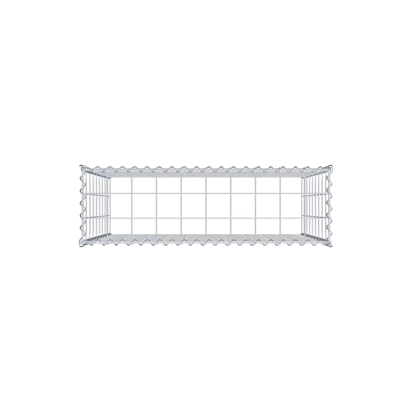 Anbaugabione Typ 3 100 cm x 90 cm x 30 cm (L x H x T), Maschenweite 10 cm x 10 cm, Spirale