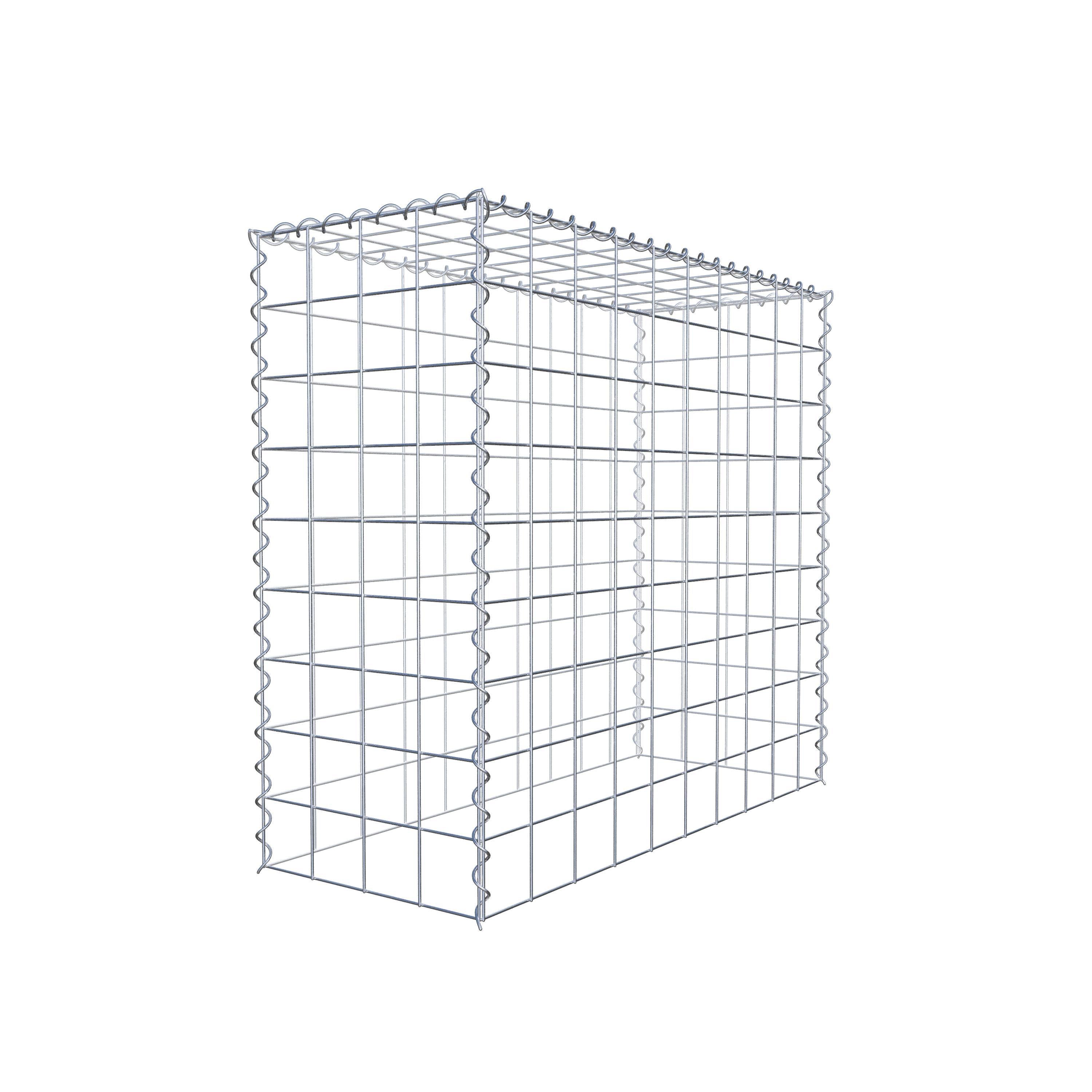 Gabion rapporté type 3 100 cm x 90 cm x 40 cm (L x H x P), mailles 10 cm x 10 cm, spirale