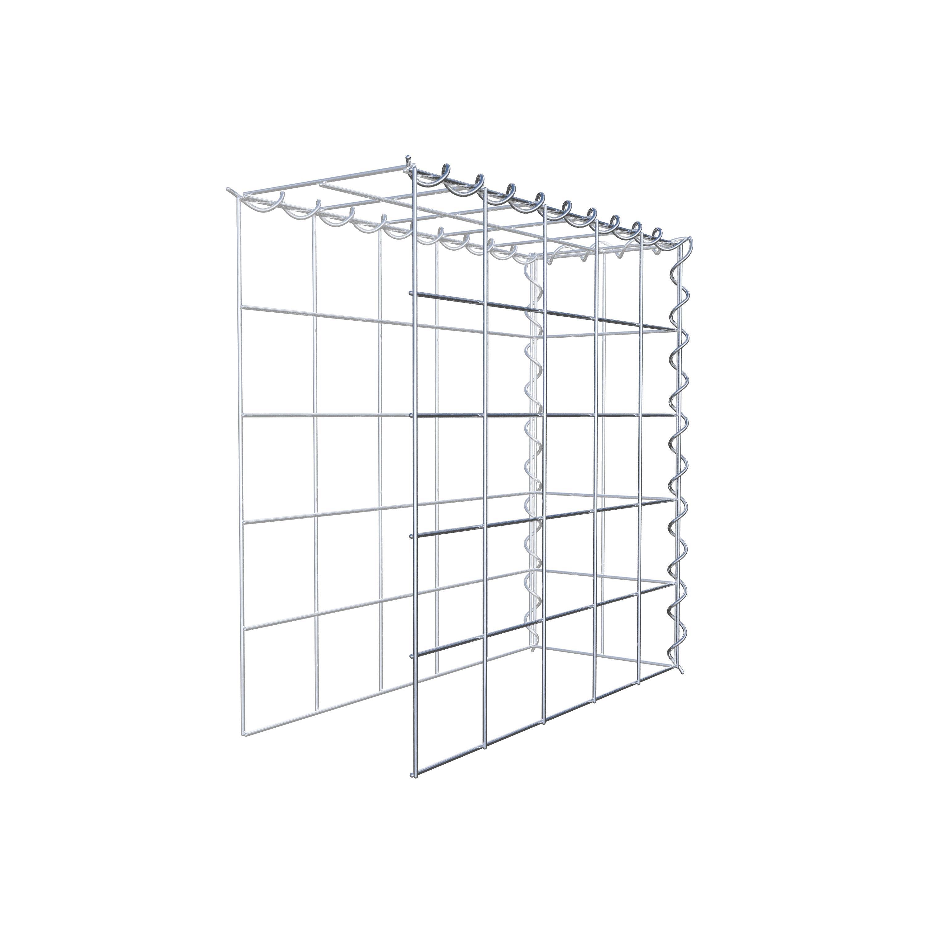 Gabion rapporté type 4 50 cm x 50 cm x 20 cm (L x H x P), mailles 10 cm x 10 cm, spirale