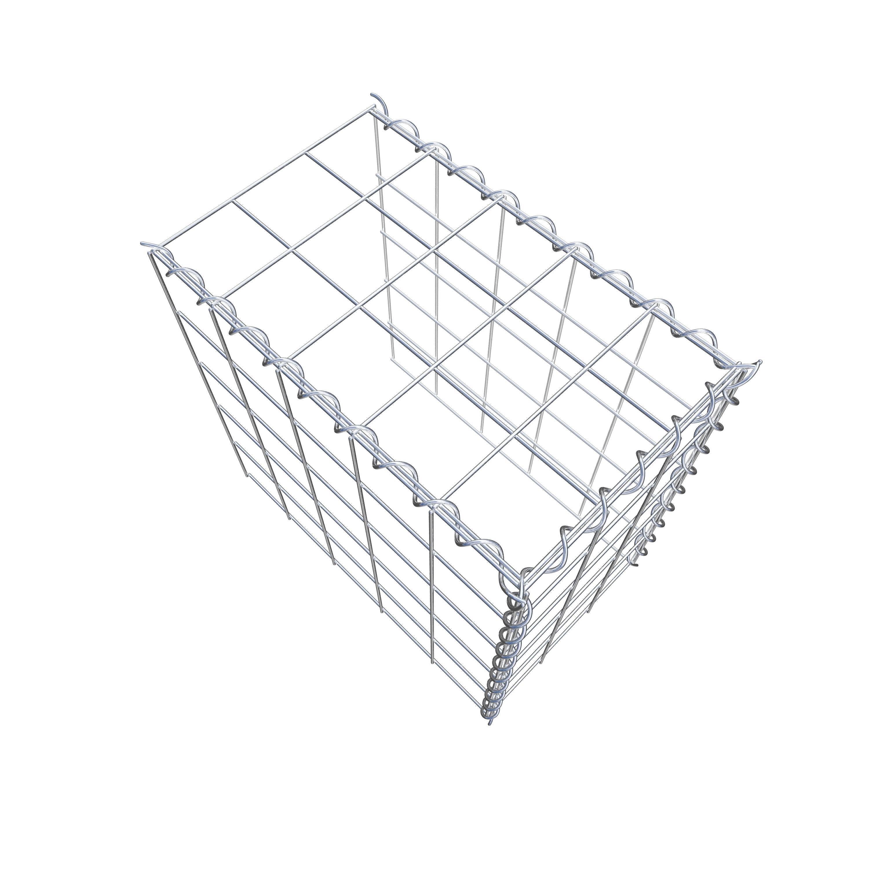 Gavión adicional tipo 4 50 cm x 50 cm x 30 cm (L x A x P), malla 10 cm x 10 cm, en espiral