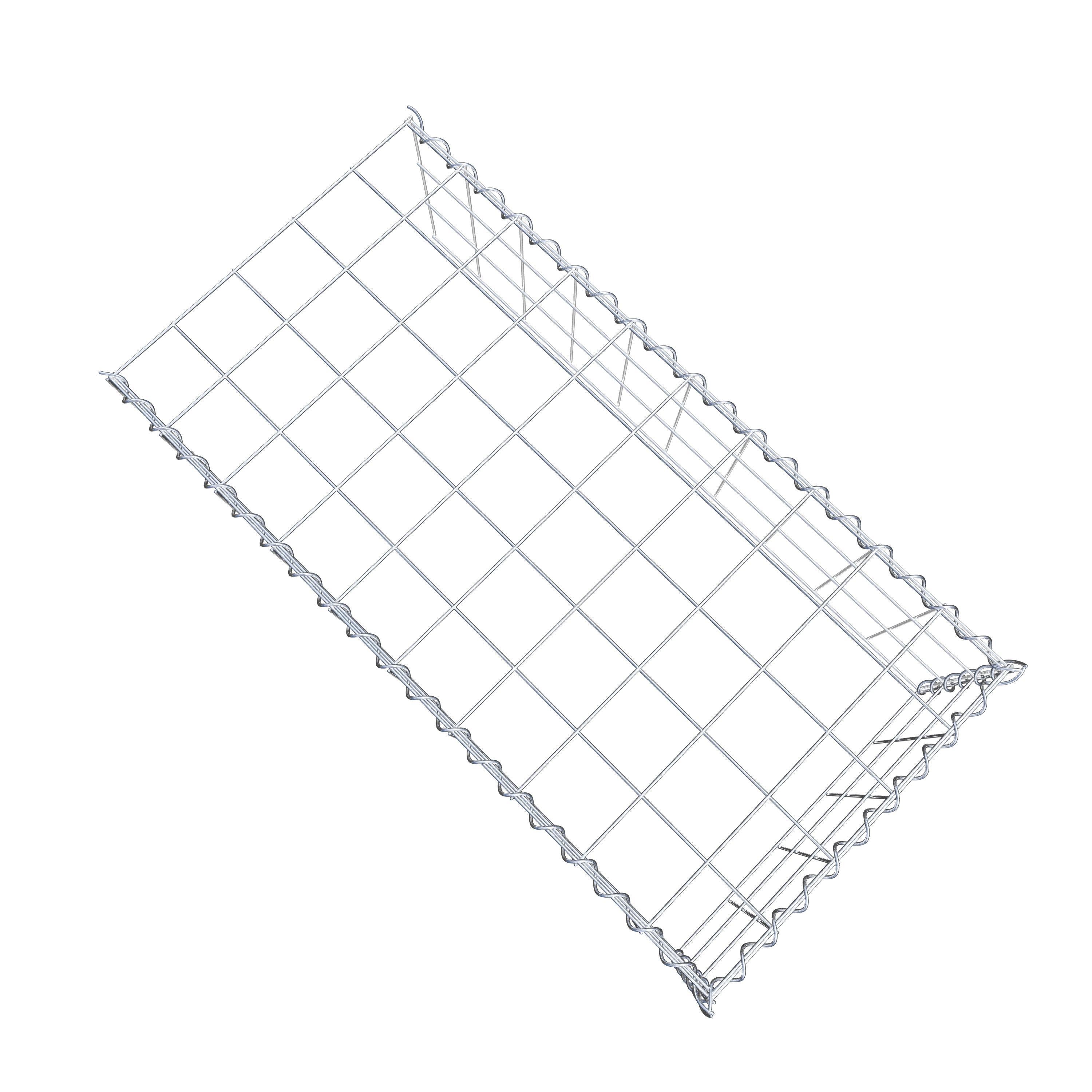 Gavión complementario tipo 4 100 cm x 30 cm x 50 cm (L x A x P), malla 10 cm x 10 cm, espiral