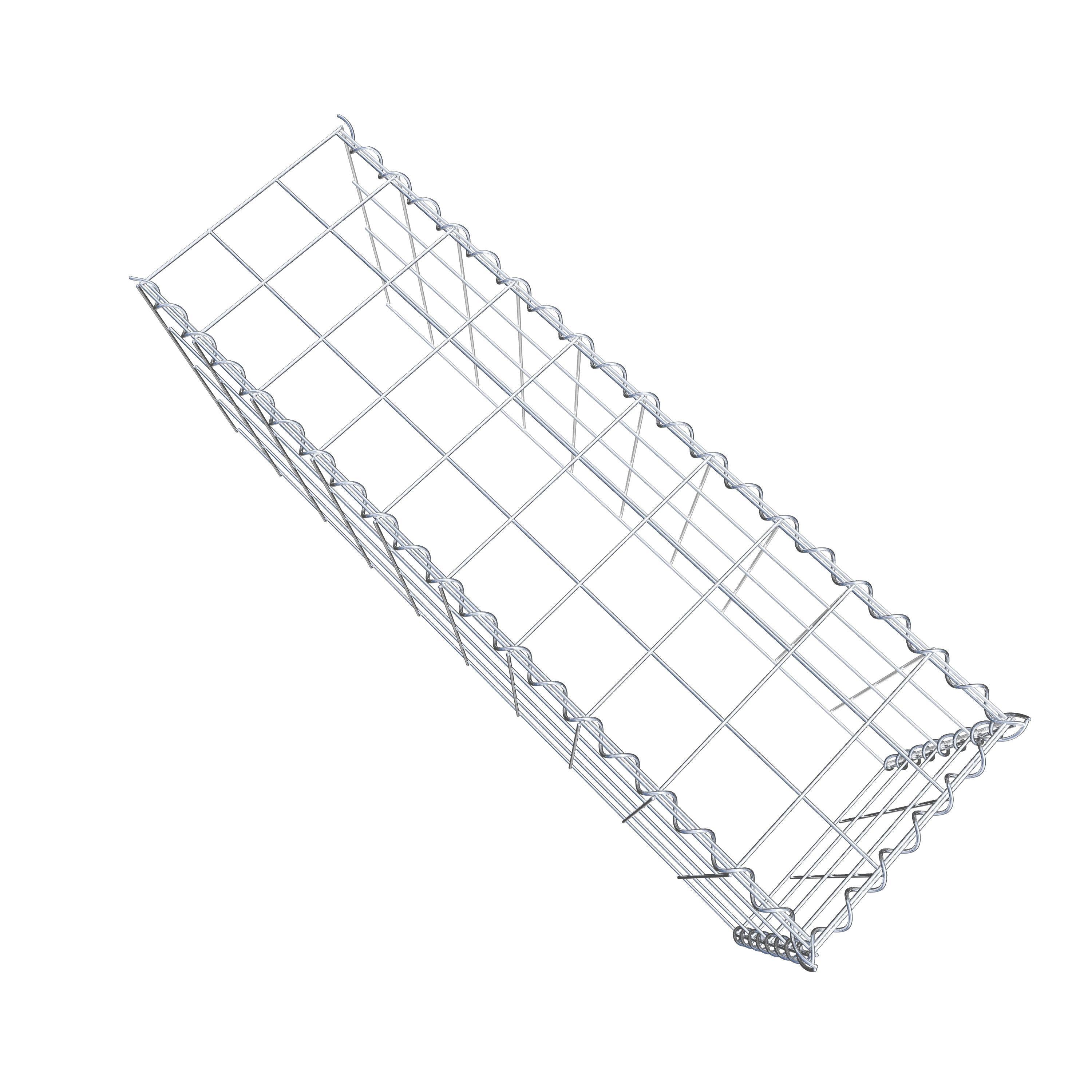 Gabião tipo 4 100 cm x 40 cm x 30 cm (C x A x P), malhagem 10 cm x 10 cm, espiral