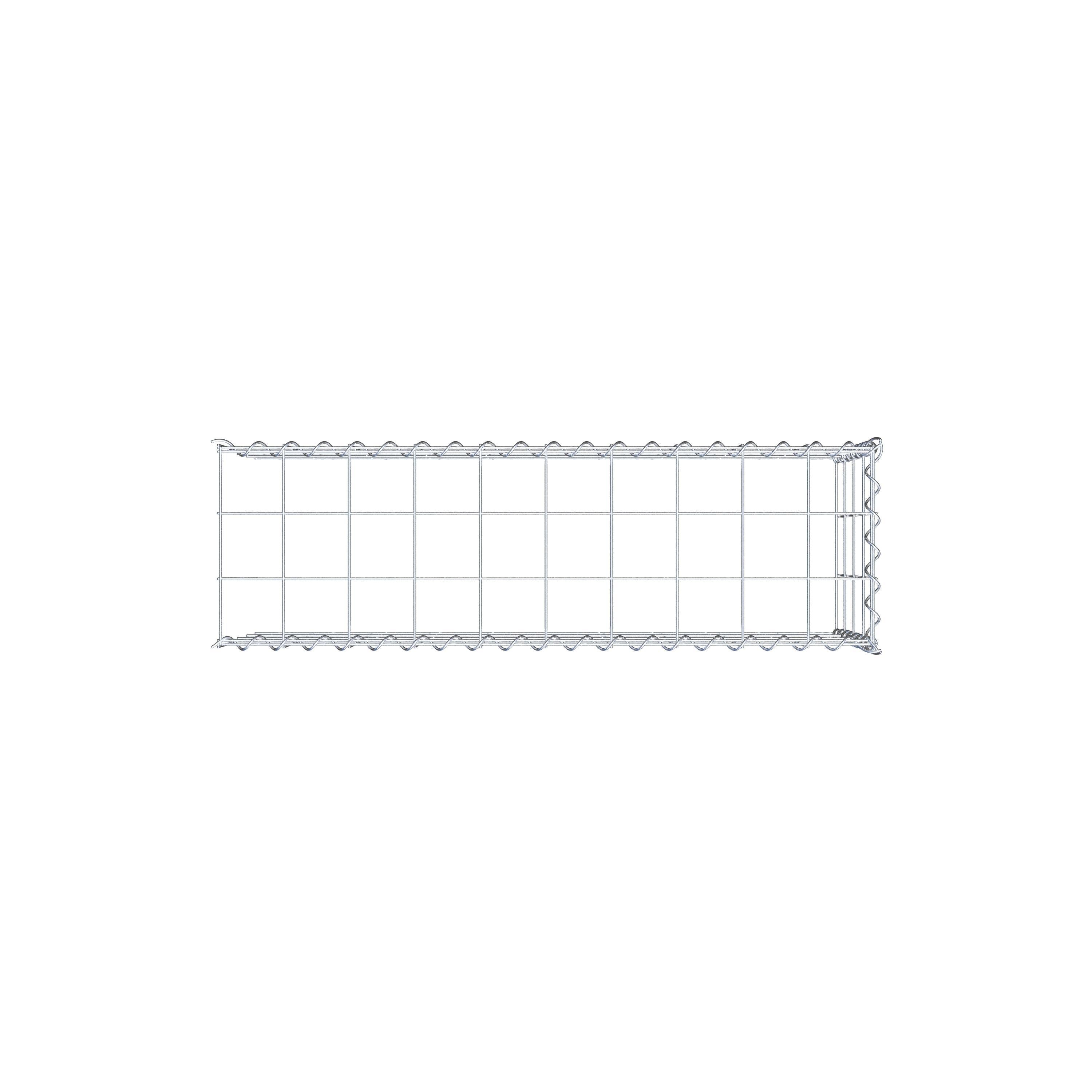 Gabião tipo 4 100 cm x 40 cm x 30 cm (C x A x P), malhagem 10 cm x 10 cm, espiral