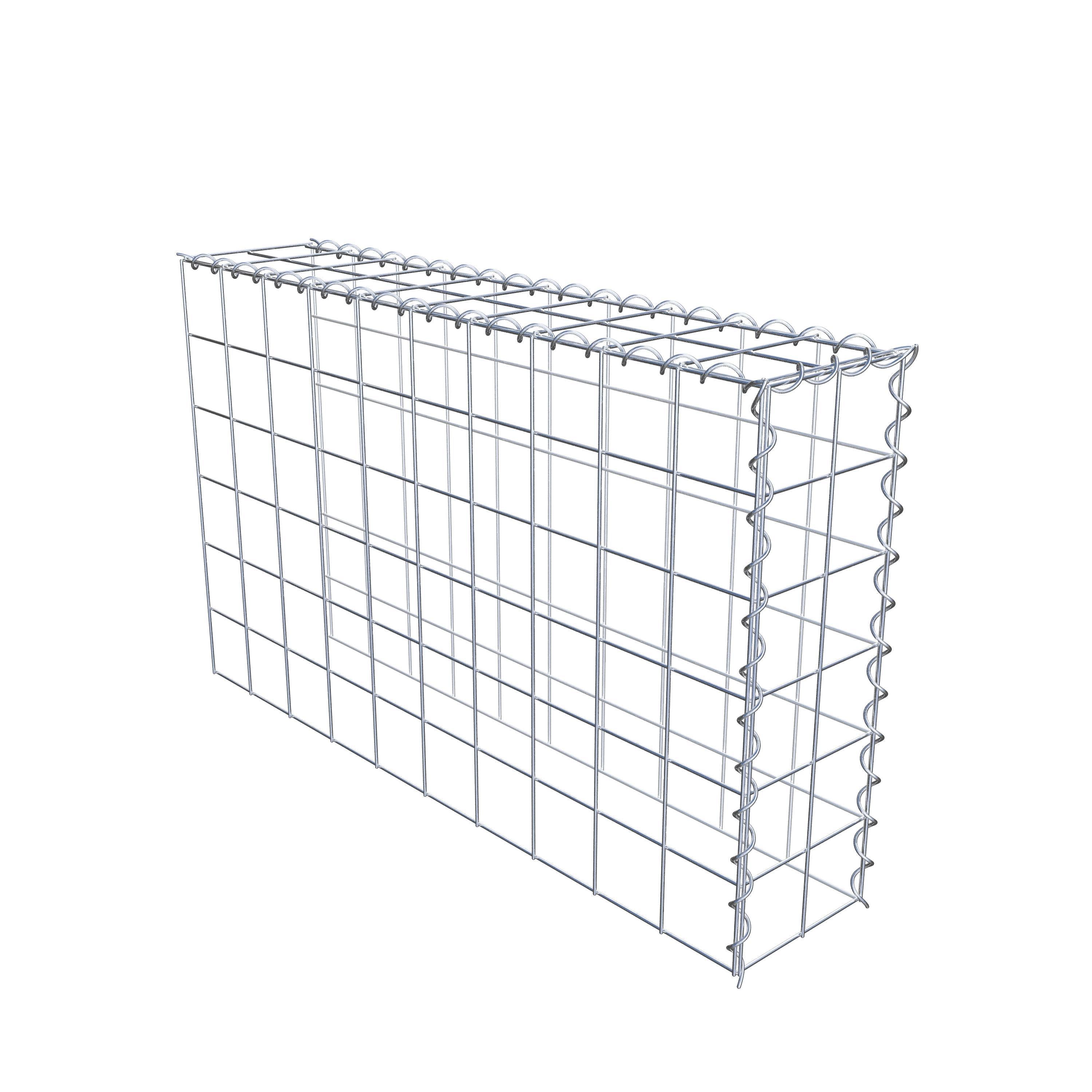 Gabião tipo 4 100 cm x 60 cm x 20 cm (C x A x P), malhagem 10 cm x 10 cm, espiral