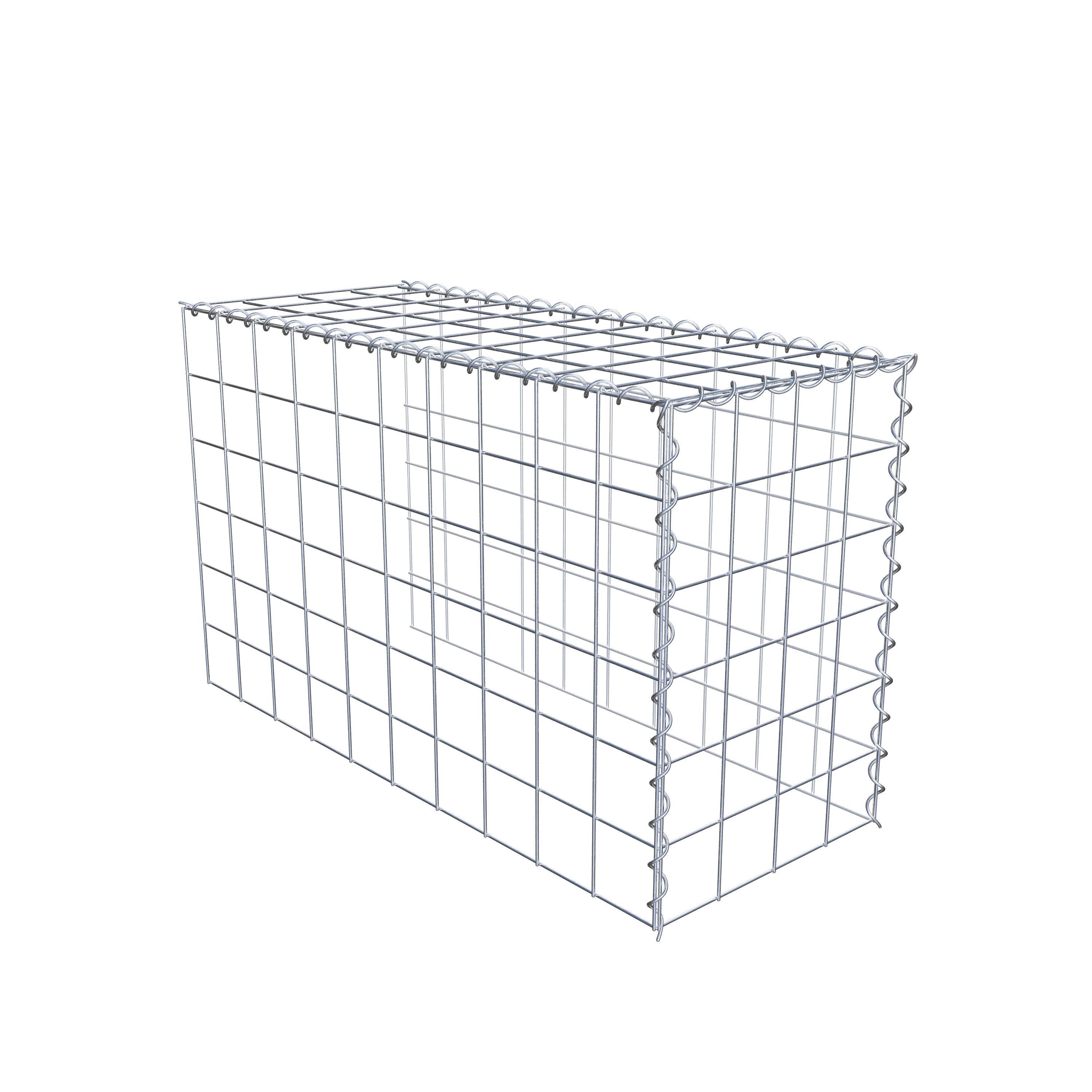 Gabião tipo 4 100 cm x 60 cm x 40 cm (C x A x P), malhagem 10 cm x 10 cm, espiral