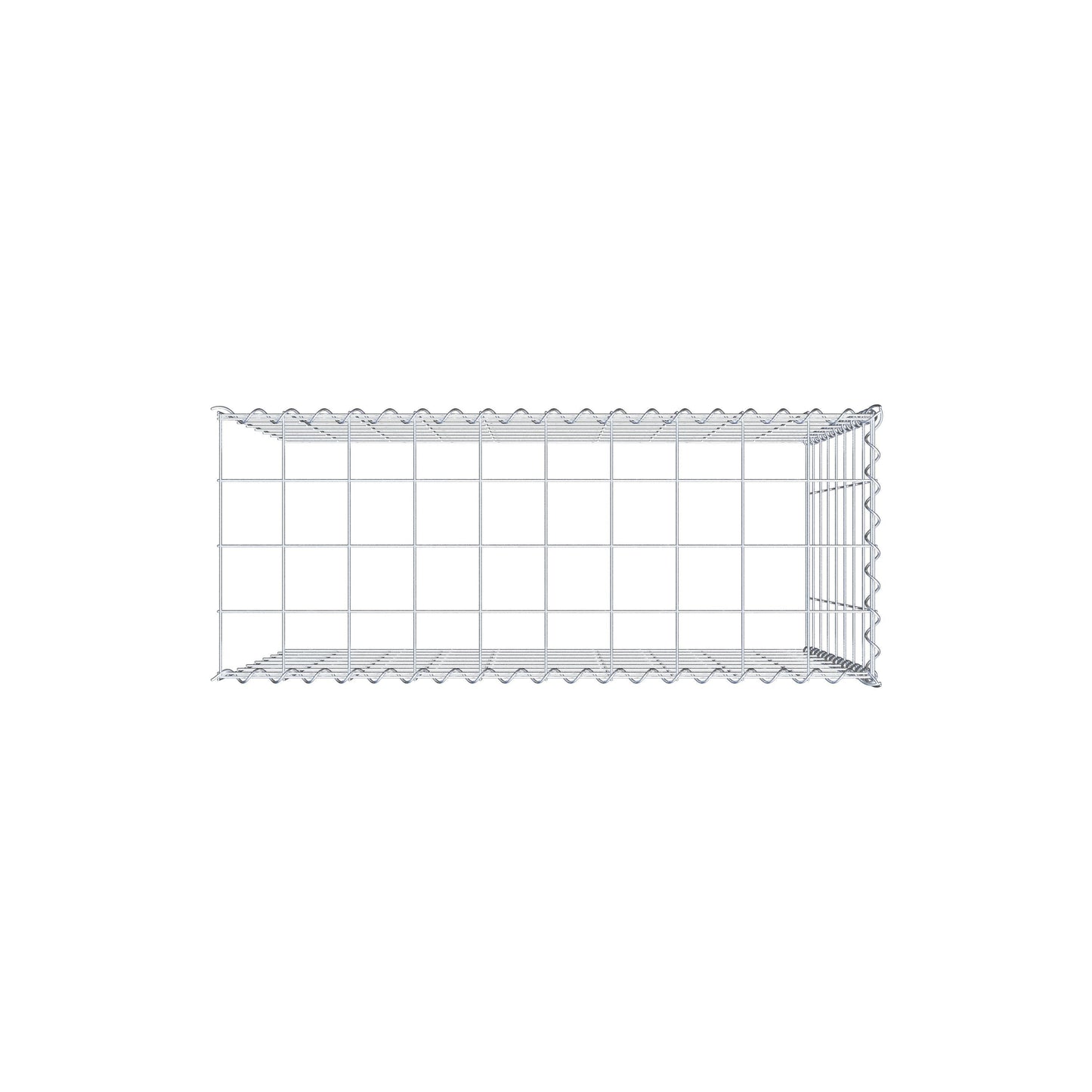 Anbaugabione Typ 4 100 cm x 80 cm x 40 cm (L x H x T), Maschenweite 10 cm x 10 cm, Spirale