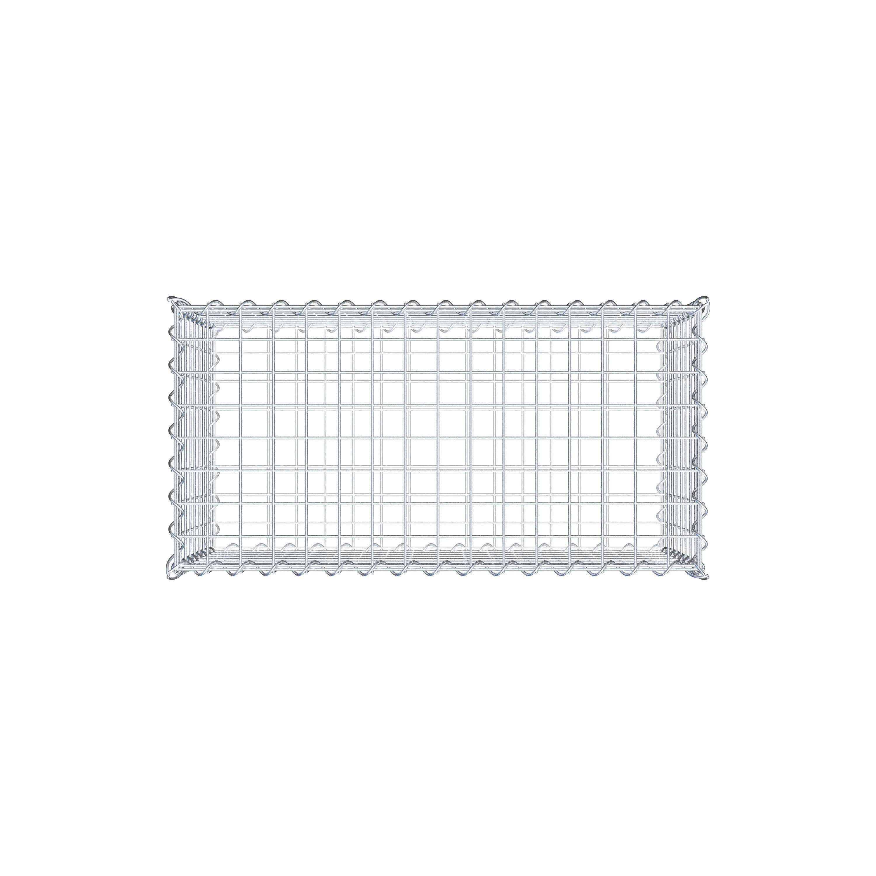 Gabione 80 cm x 40 cm x 40 cm (L x H x T), Maschenweite 5 cm x 5 cm, Spirale