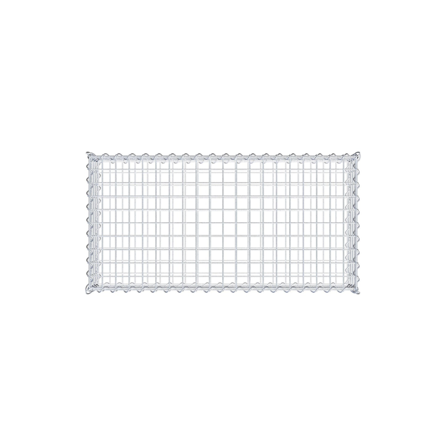 Gabion 100 cm x 20 cm x 50 cm (L x H x D), maskestørrelse 5 cm x 5 cm, spiral