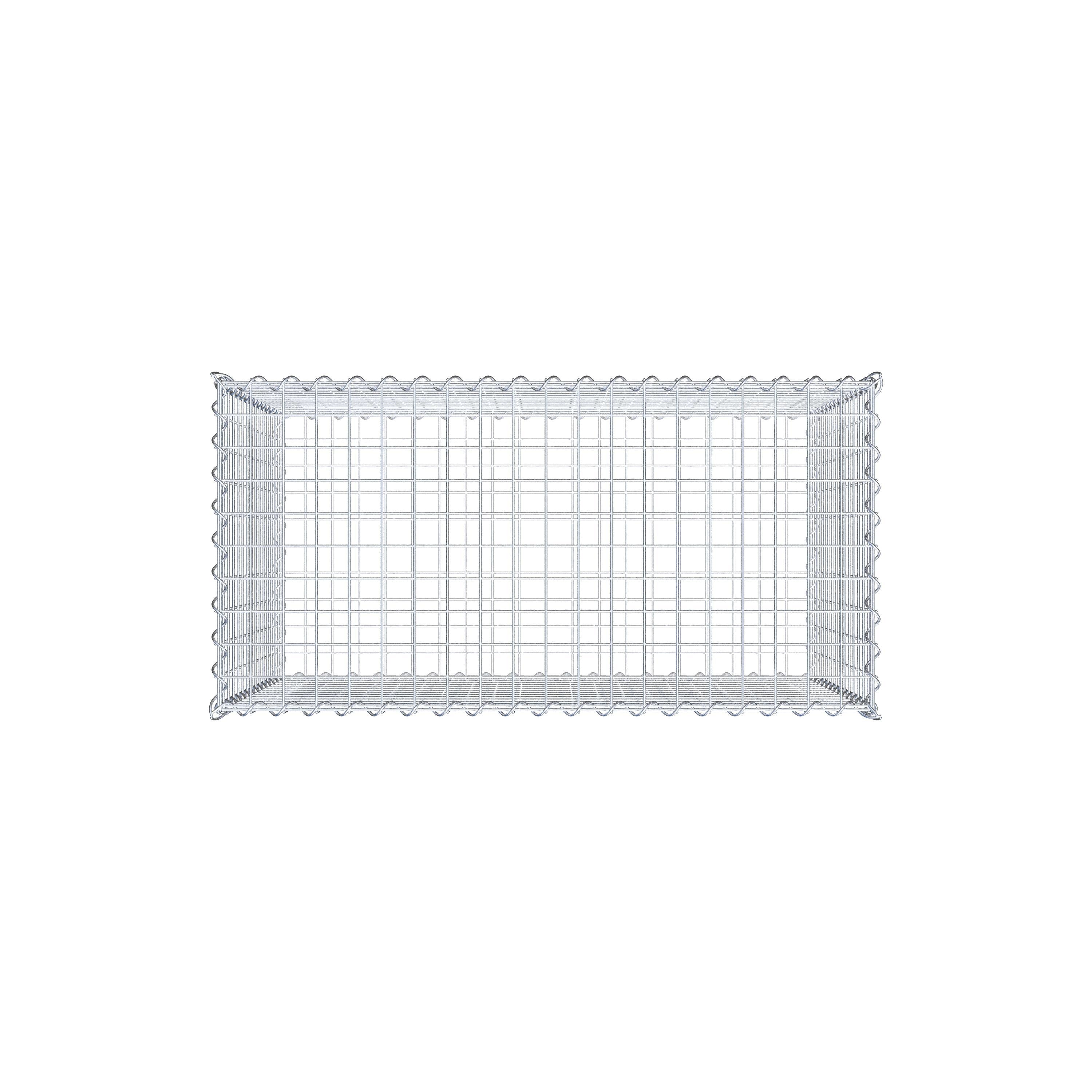 Gabione 100 cm x 70 cm x 50 cm (L x H x T), Maschenweite 5 cm x 5 cm, Spirale