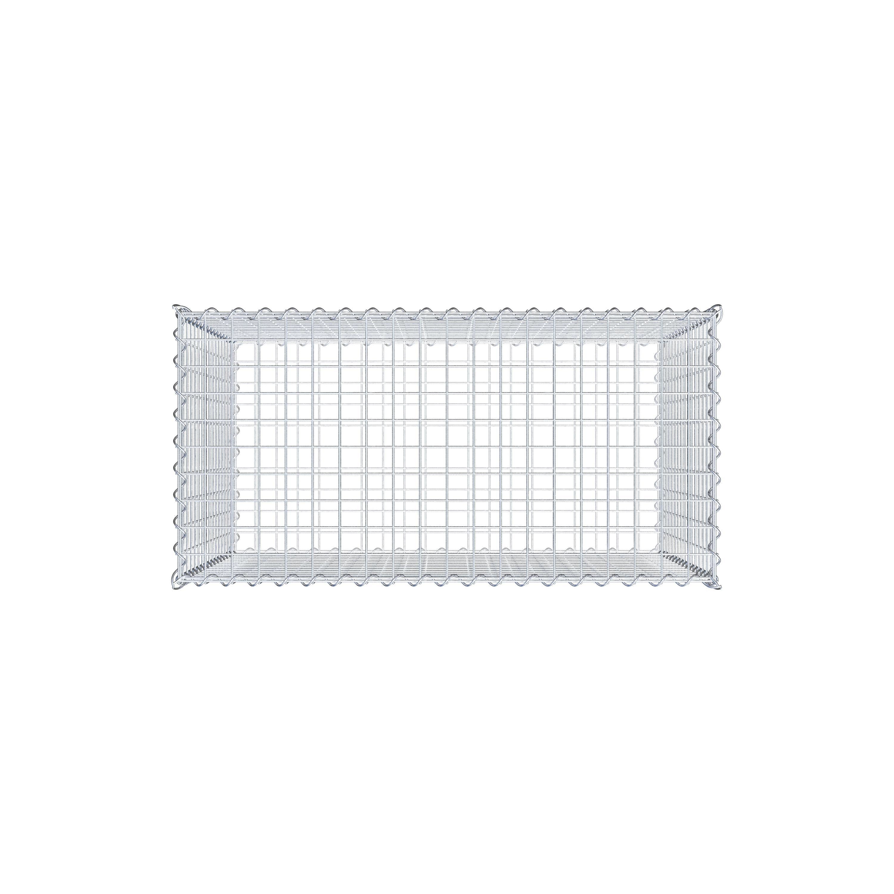 Gabion 100 cm x 80 cm x 50 cm (L x H x P), mailles 5 cm x 5 cm, spirale