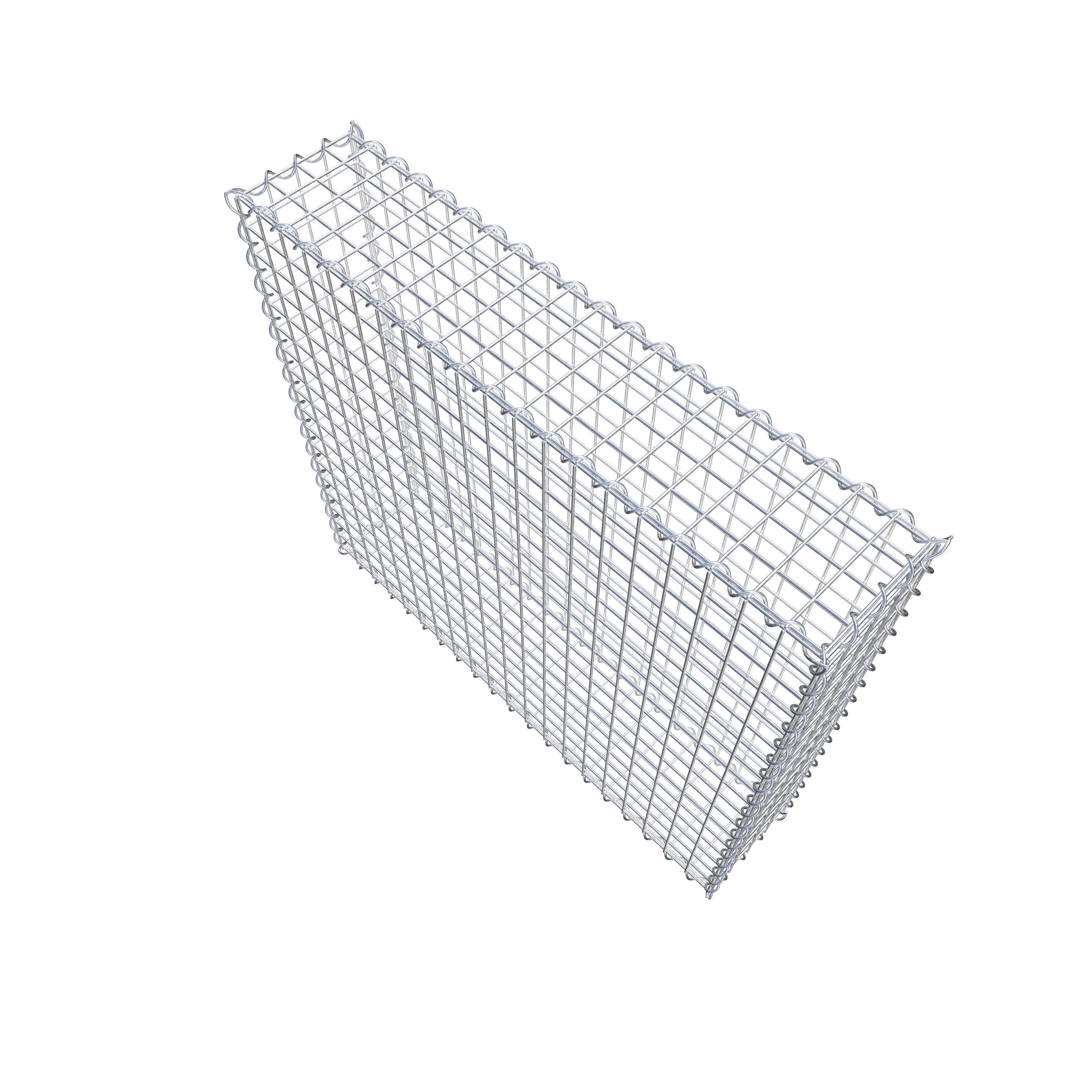 Gabion 100 cm x 90 cm x 20 cm (L x H x P), mailles 5 cm x 5 cm, spirale