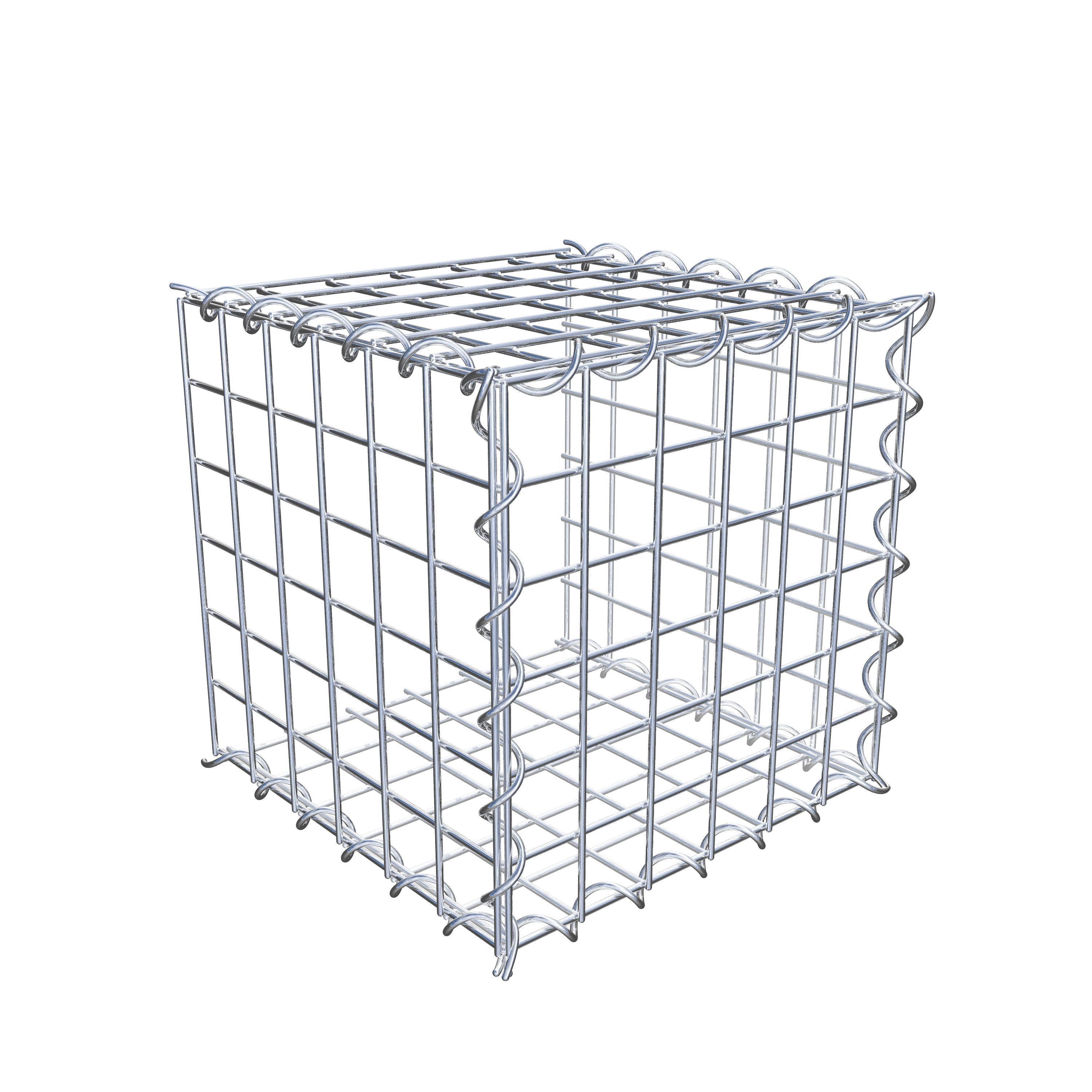 Anbaugabione Typ 2 30 cm x 30 cm x 30 cm (L x H x T), Maschenweite 5 cm x 5 cm, Spirale
