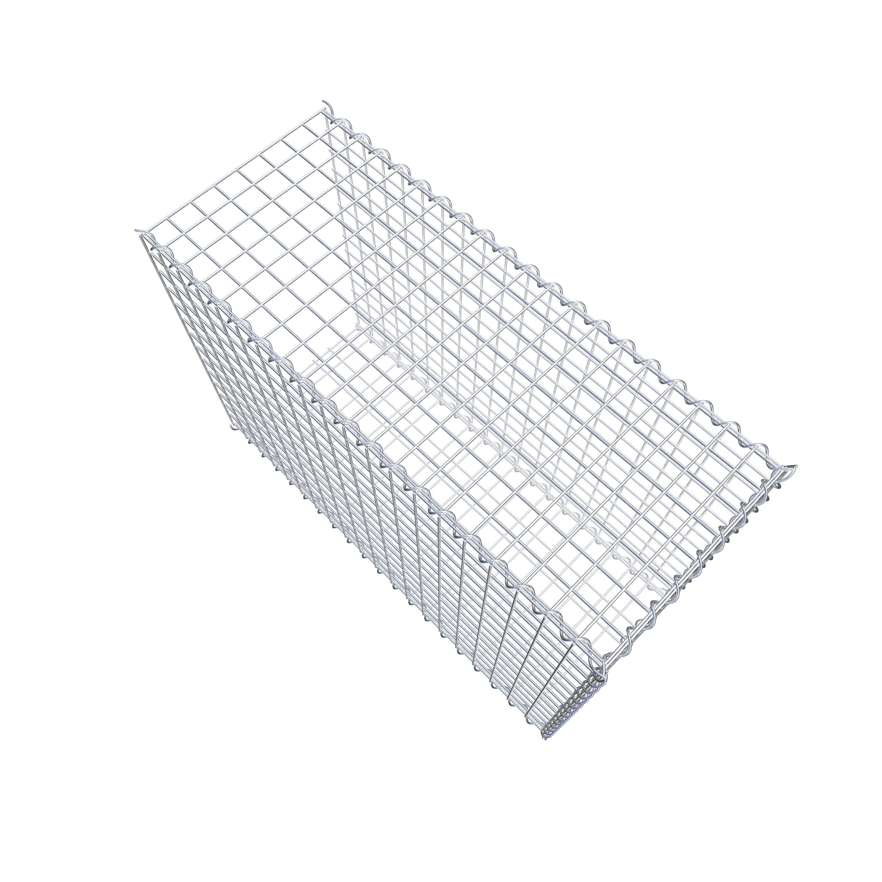 Gabião Tipo 2 100 cm x 70 cm x 40 cm (C x A x P), malhagem 5 cm x 5 cm, espiral