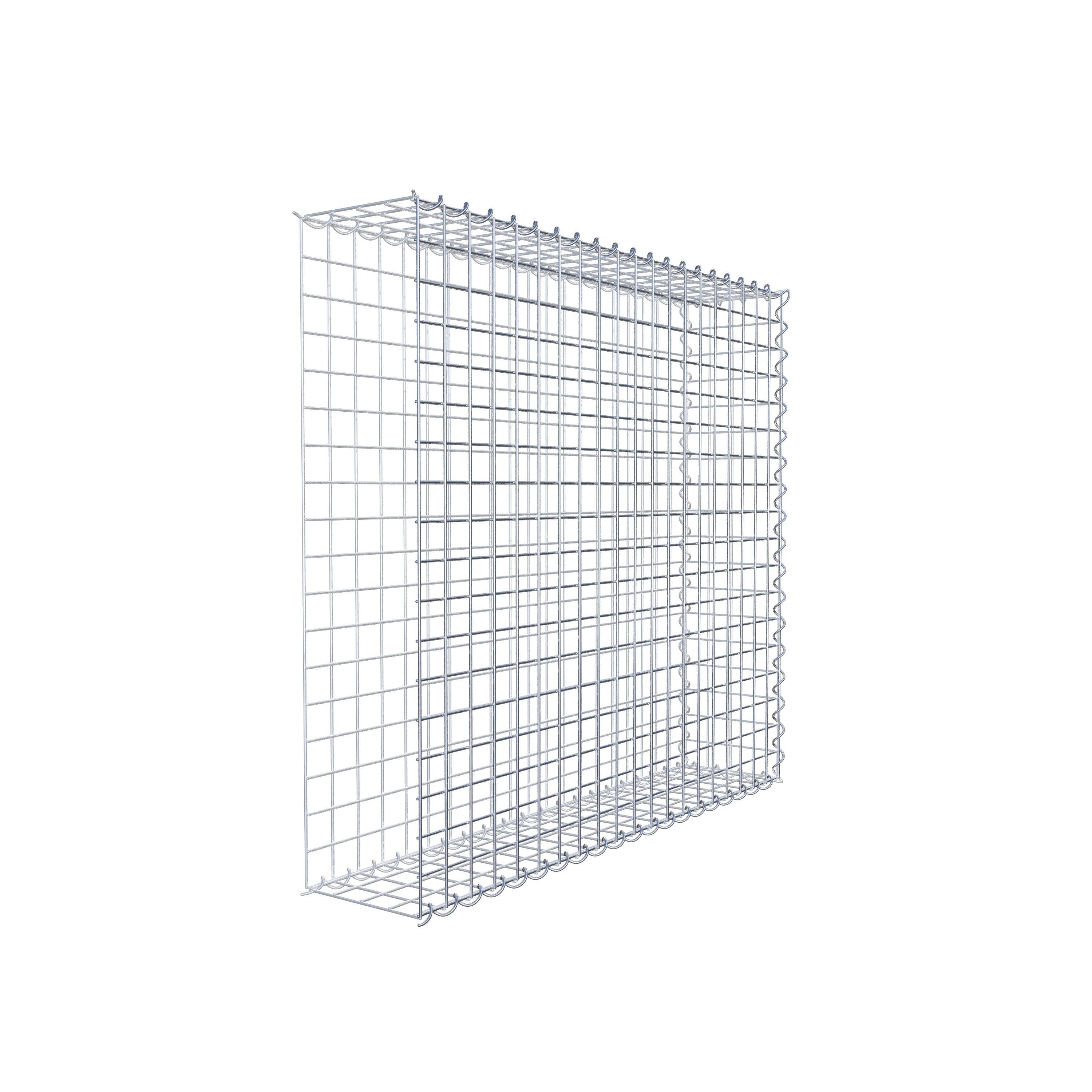 Add-on schanskorf type 2 100 cm x 90 cm x 20 cm (L x H x D), maaswijdte 5 cm x 5 cm, spiraalvormig