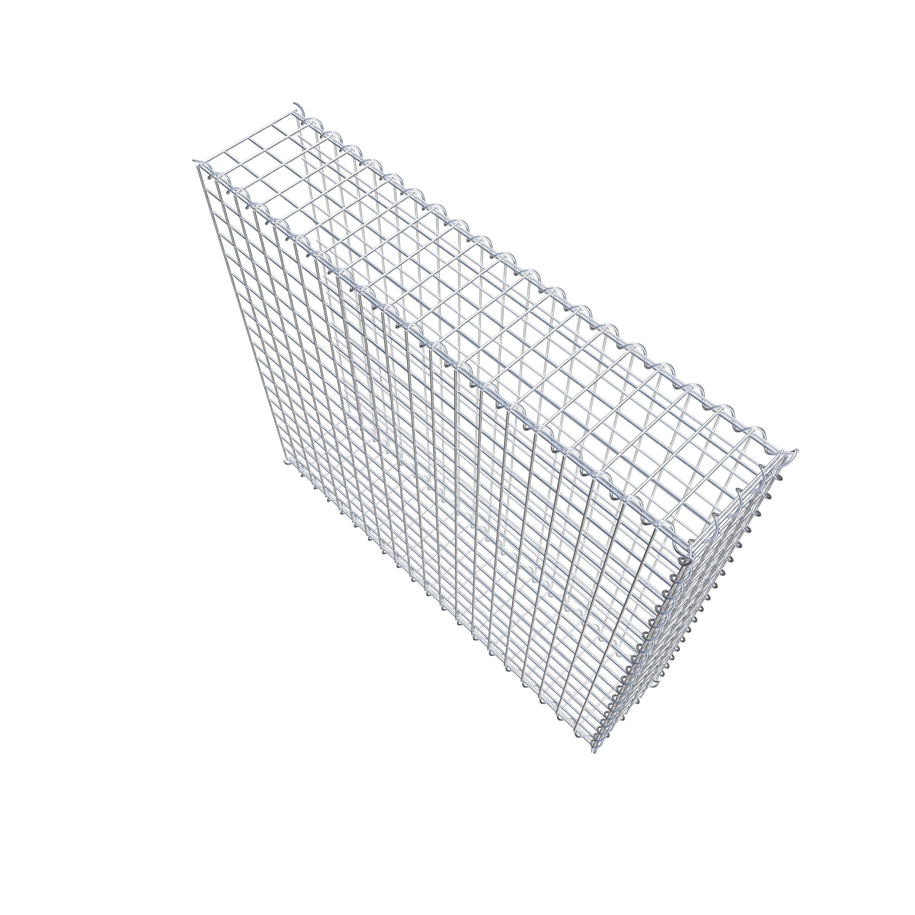 Add-on schanskorf type 2 100 cm x 90 cm x 20 cm (L x H x D), maaswijdte 5 cm x 5 cm, spiraalvormig
