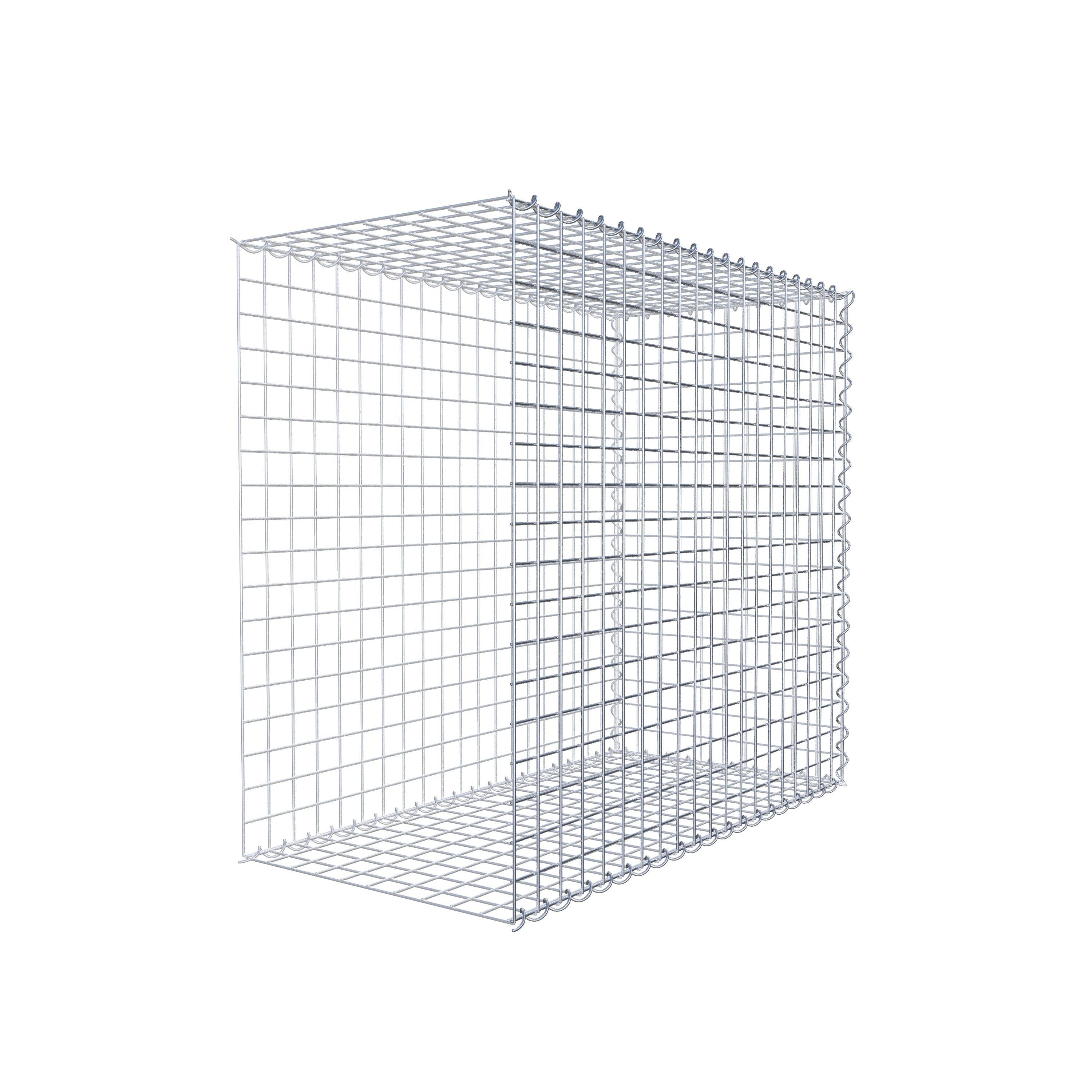 Gabion rapporté type 2 100 cm x 90 cm x 50 cm (L x H x P), mailles 5 cm x 5 cm, spirale