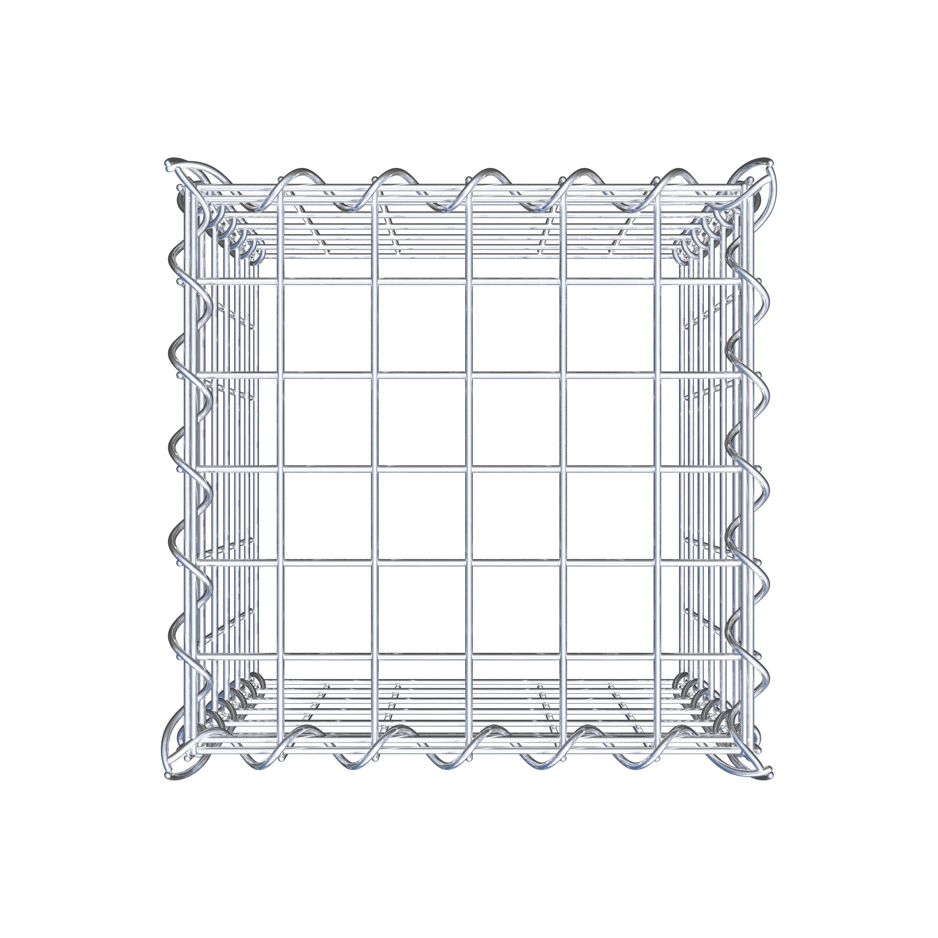 Anbaugabione Typ 3 30 cm x 30 cm x 30 cm (L x H x T), Maschenweite 5 cm x 5 cm, Spirale