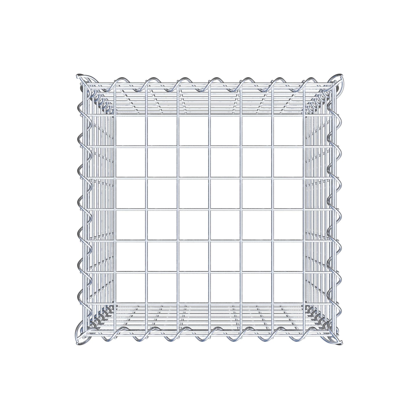 Gabion rapporté type 3 40 cm x 40 cm x 40 cm (L x H x P), mailles 5 cm x 5 cm, spirale