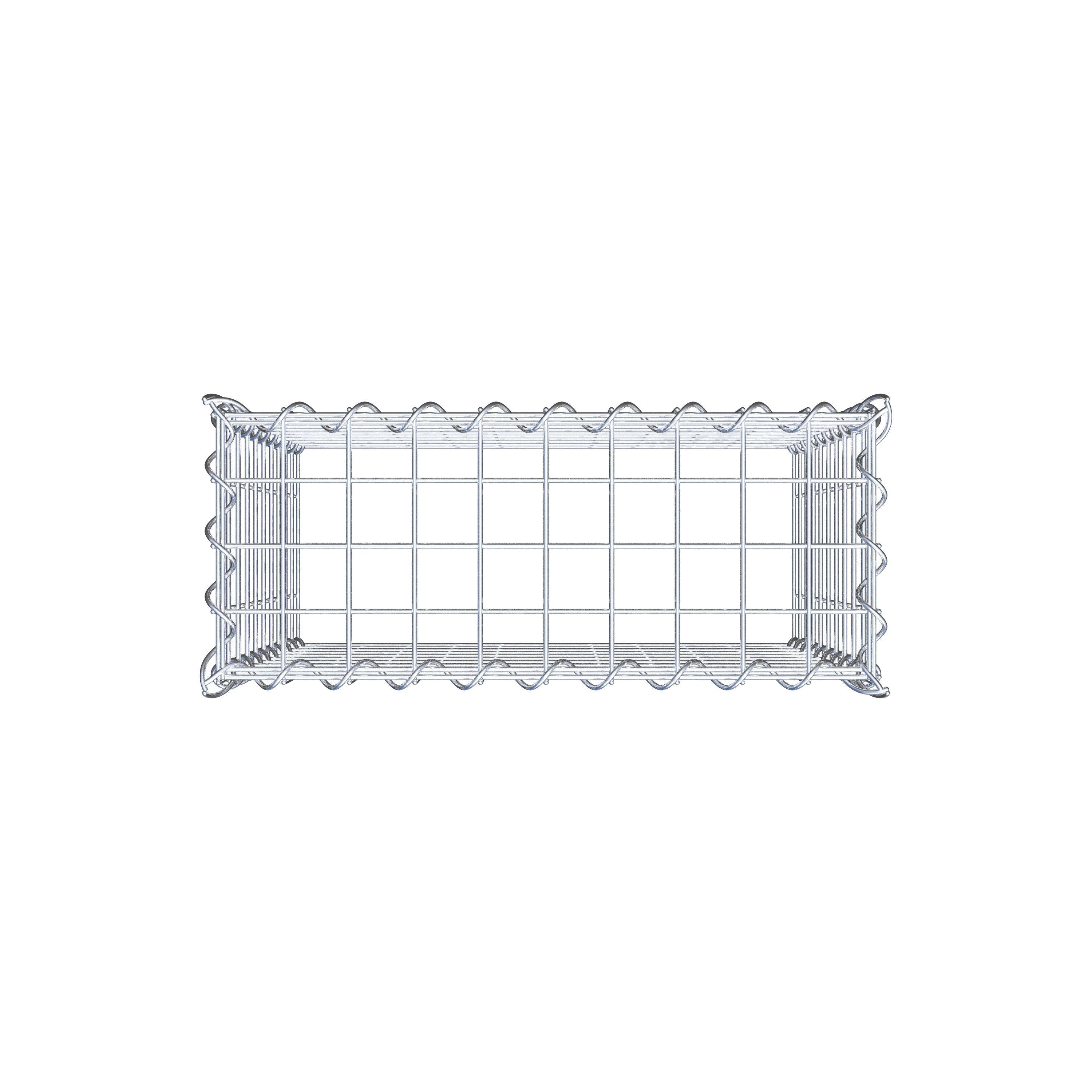 Gabion rapporté type 3 50 cm x 50 cm x 20 cm (L x H x P), mailles 5 cm x 5 cm, spirale