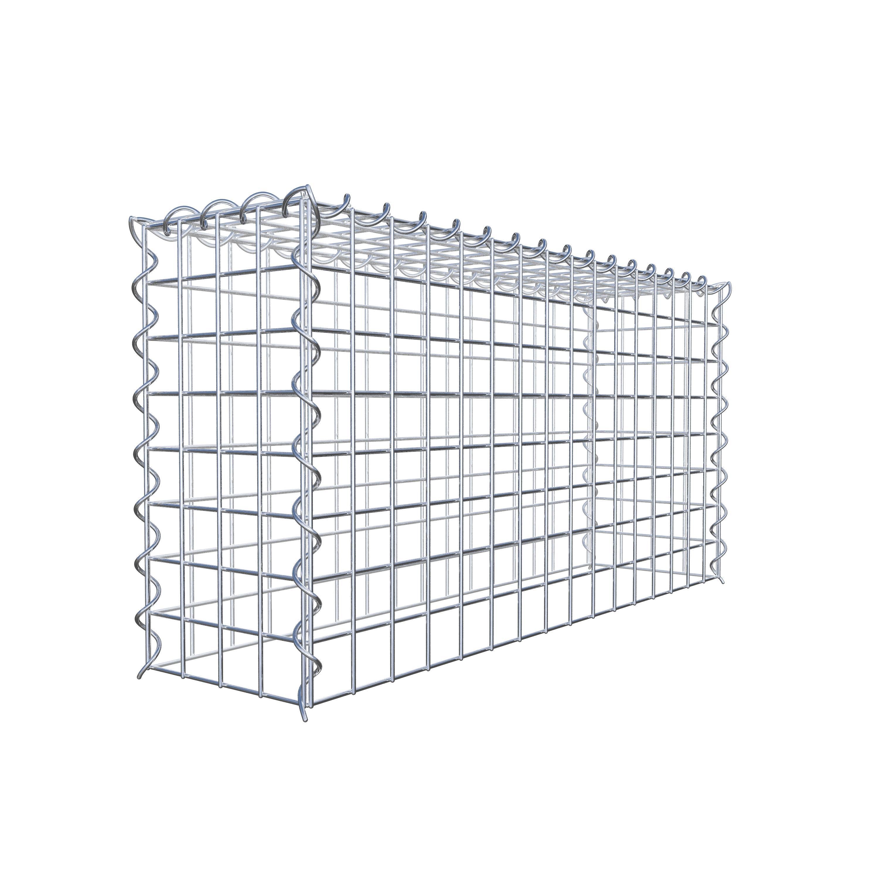 Gavión complementario tipo 3 80 cm x 40 cm x 20 cm (L x A x P), malla 5 cm x 5 cm, espiral