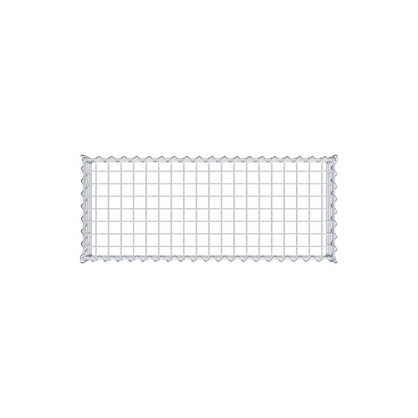 Grown-on gabion type 3 100 cm x 20 cm x 40 cm (L x H x D), mesh size 5 cm x 5 cm, spiral