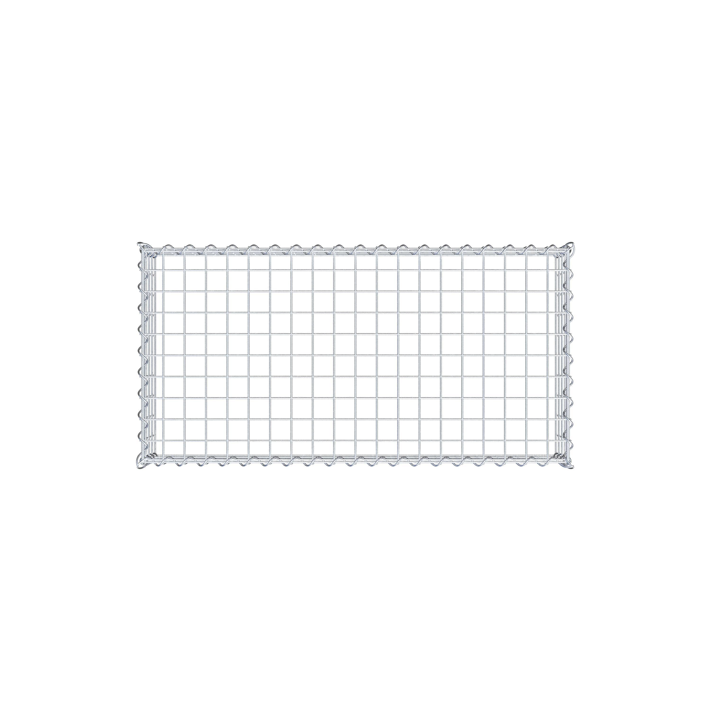 Gabion rapporté type 3 100 cm x 20 cm x 50 cm (L x H x P), mailles 5 cm x 5 cm, spirale