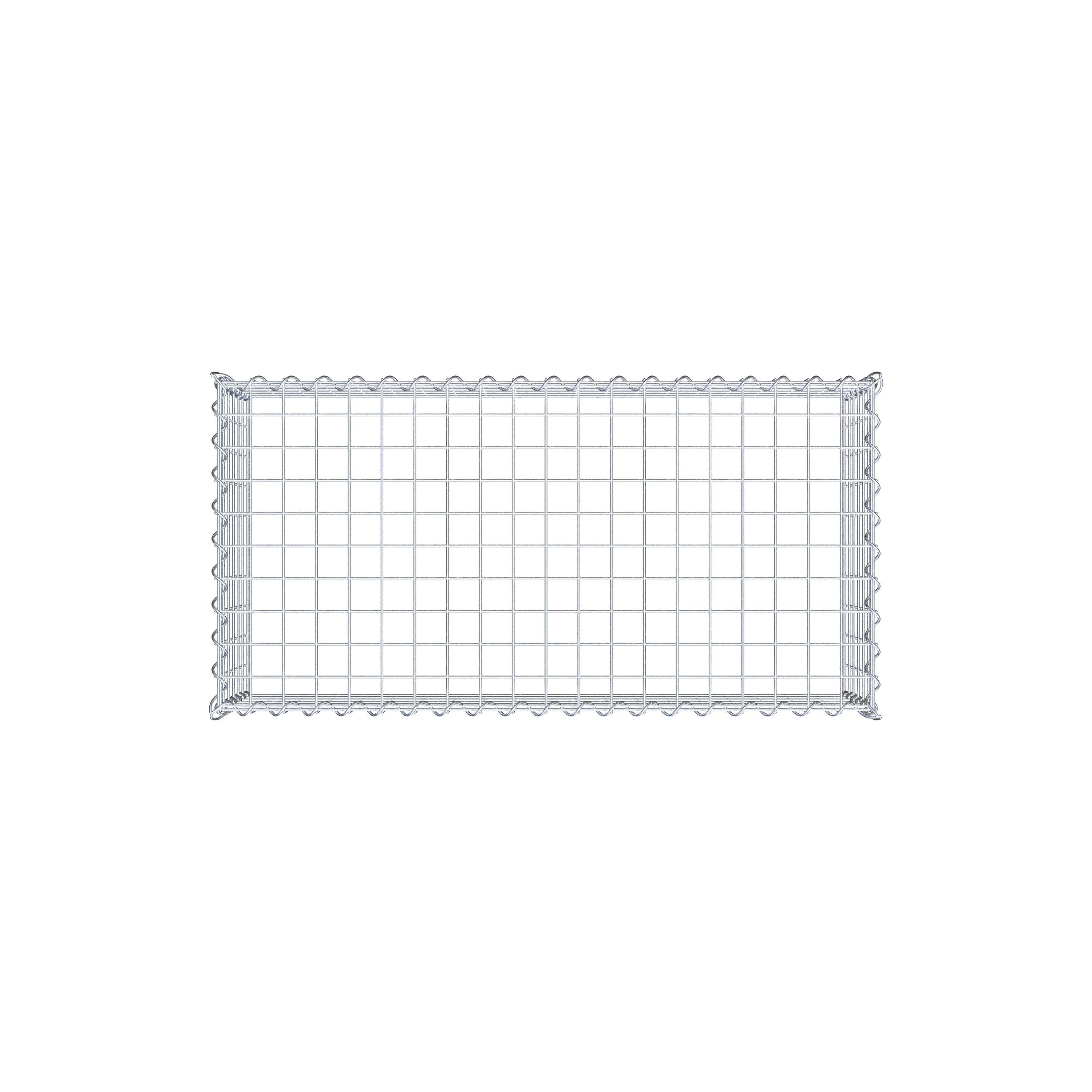 Anbaugabione Typ 3 100 cm x 30 cm x 50 cm (L x H x T), Maschenweite 5 cm x 5 cm, Spirale