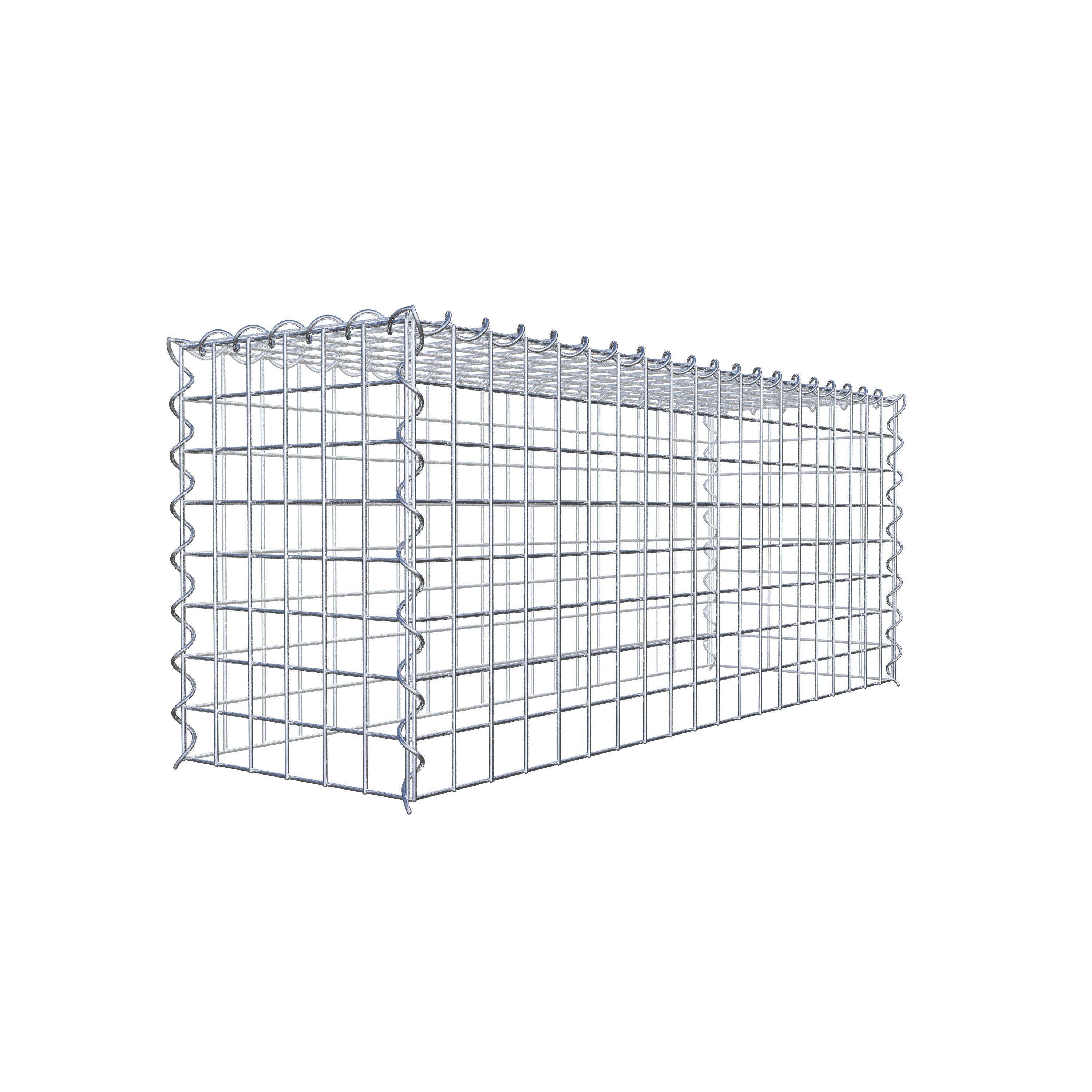 Gabion rapporté type 3 100 cm x 40 cm x 30 cm (L x H x P), mailles 5 cm x 5 cm, spirale