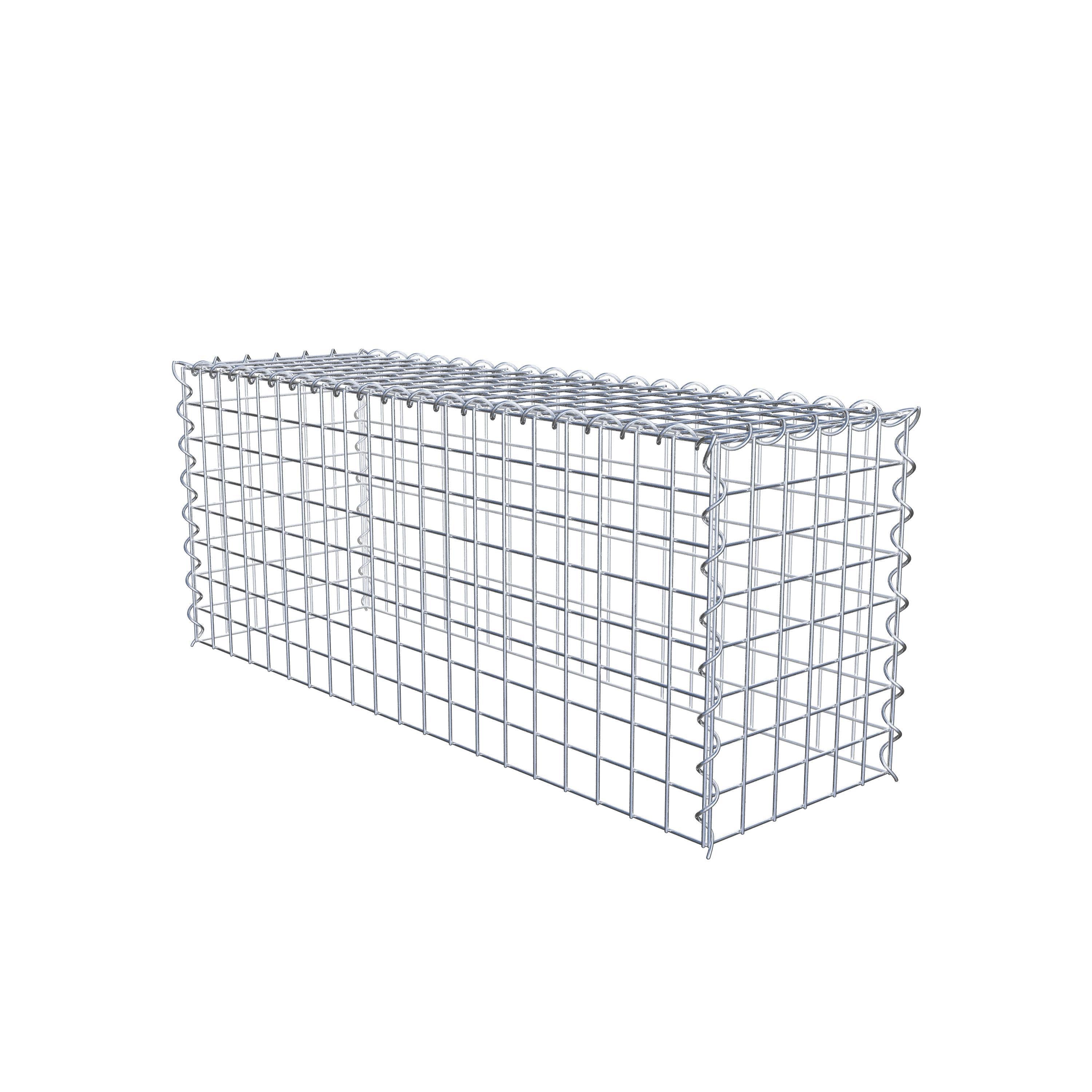 Gabion rapporté type 3 100 cm x 40 cm x 30 cm (L x H x P), mailles 5 cm x 5 cm, spirale