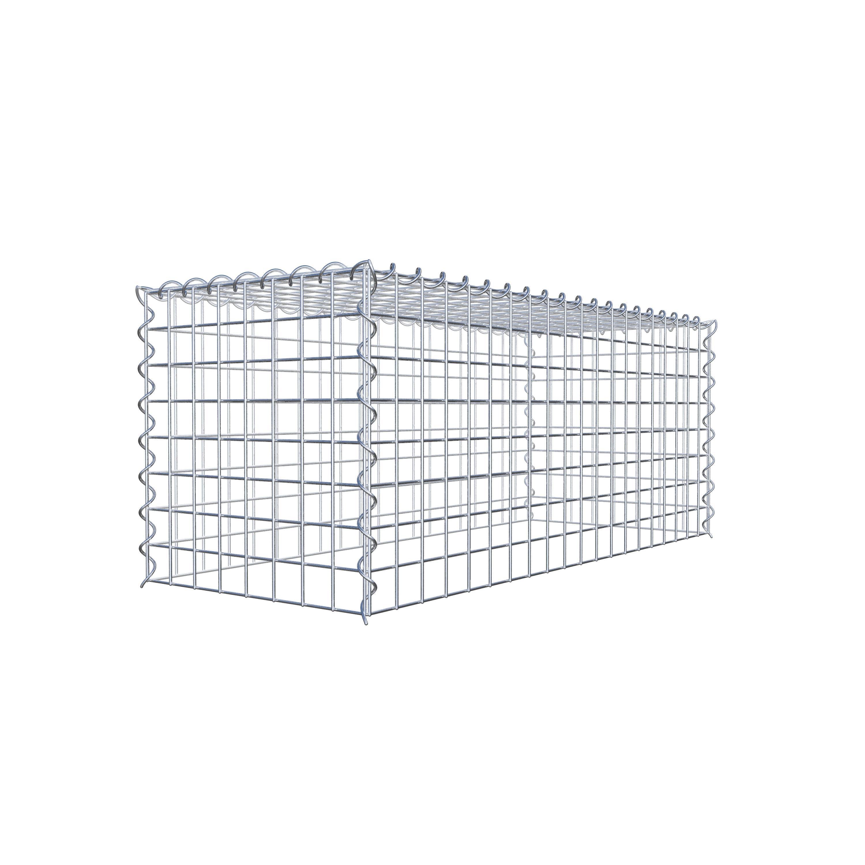 Gabion rapporté type 3 100 cm x 40 cm x 40 cm (L x H x P), mailles 5 cm x 5 cm, spirale