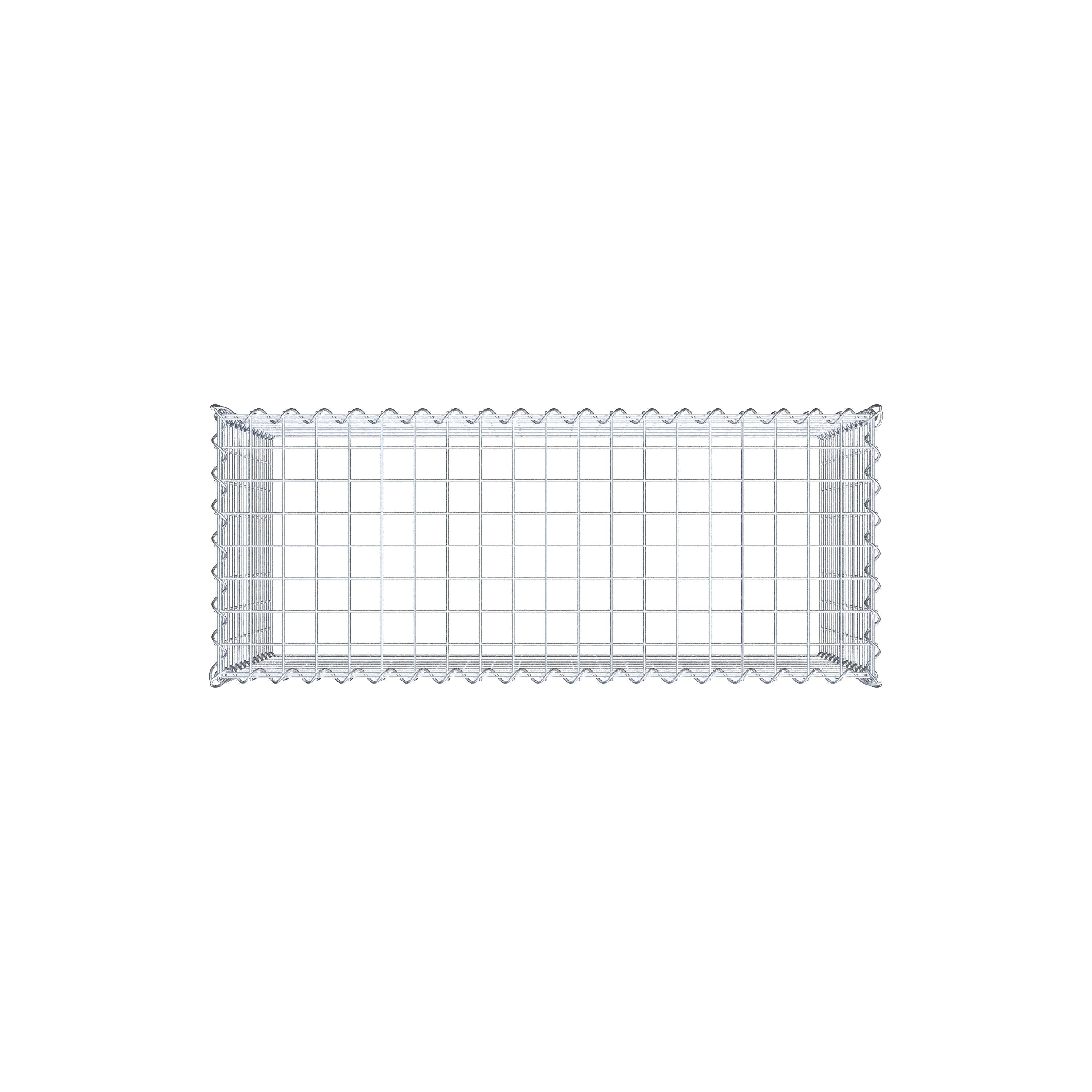 Gabion rapporté type 3 100 cm x 60 cm x 40 cm (L x H x P), mailles 5 cm x 5 cm, spirale