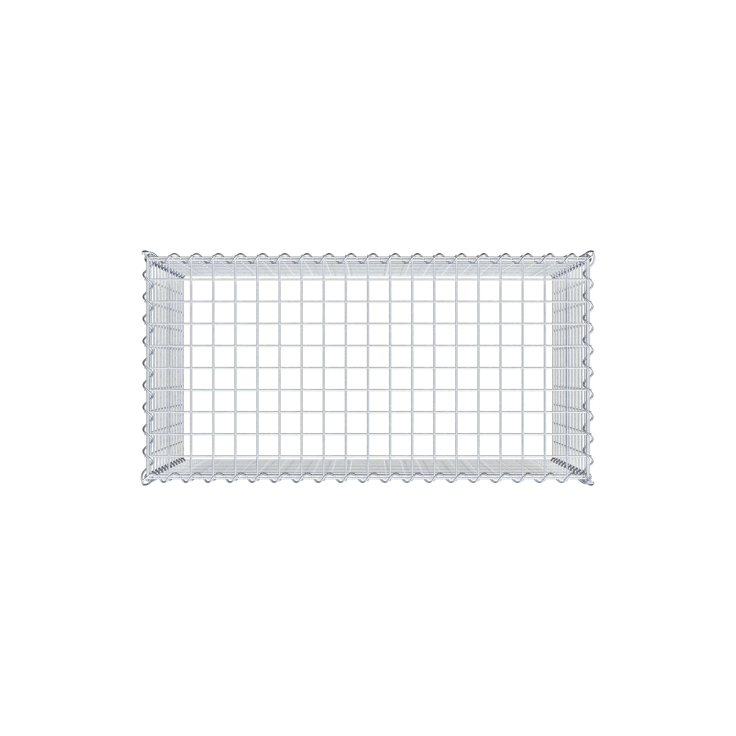 Gabion rapporté type 3 100 cm x 60 cm x 50 cm (L x H x P), mailles 5 cm x 5 cm, spirale