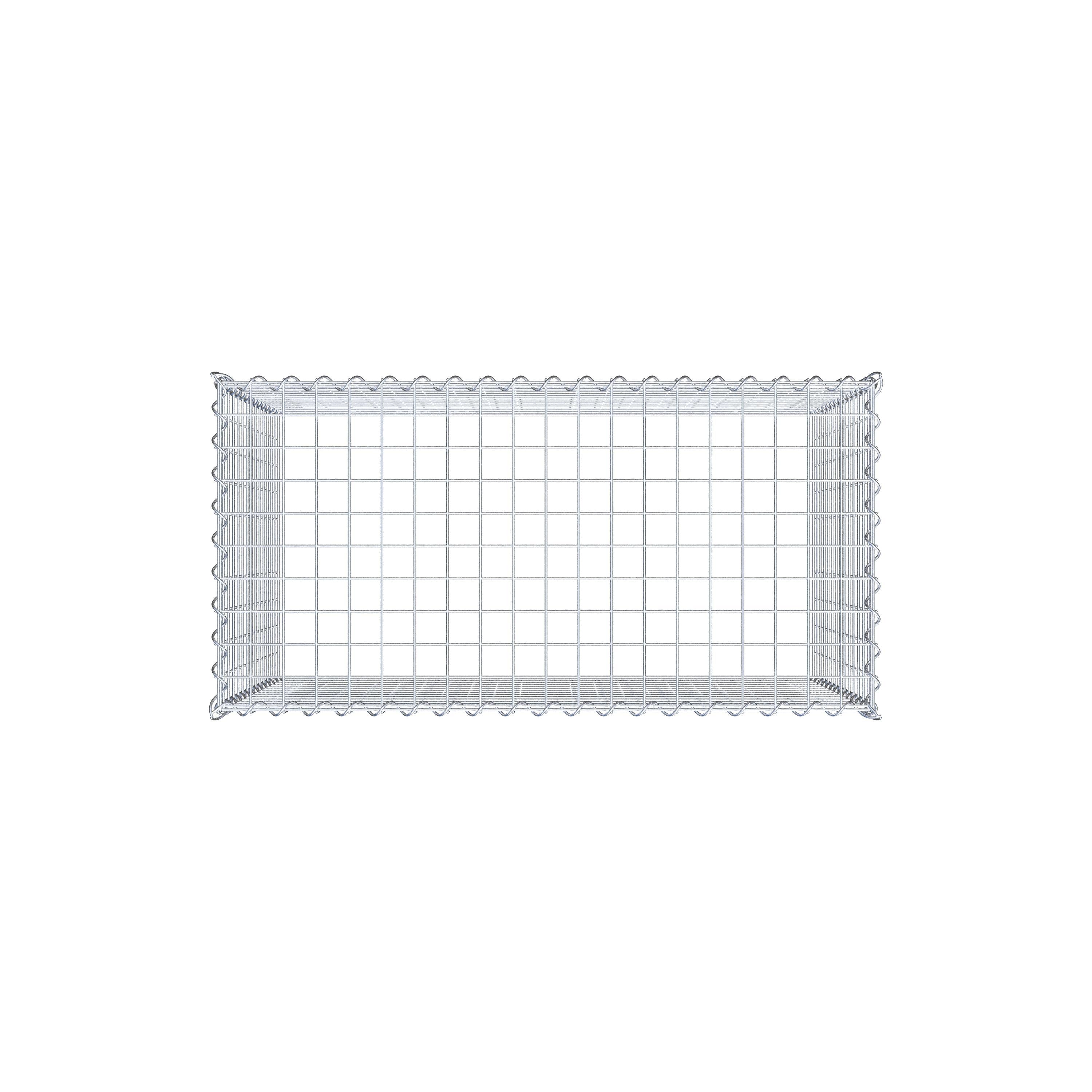 Gabion rapporté type 3 100 cm x 70 cm x 50 cm (L x H x P), mailles 5 cm x 5 cm, spirale