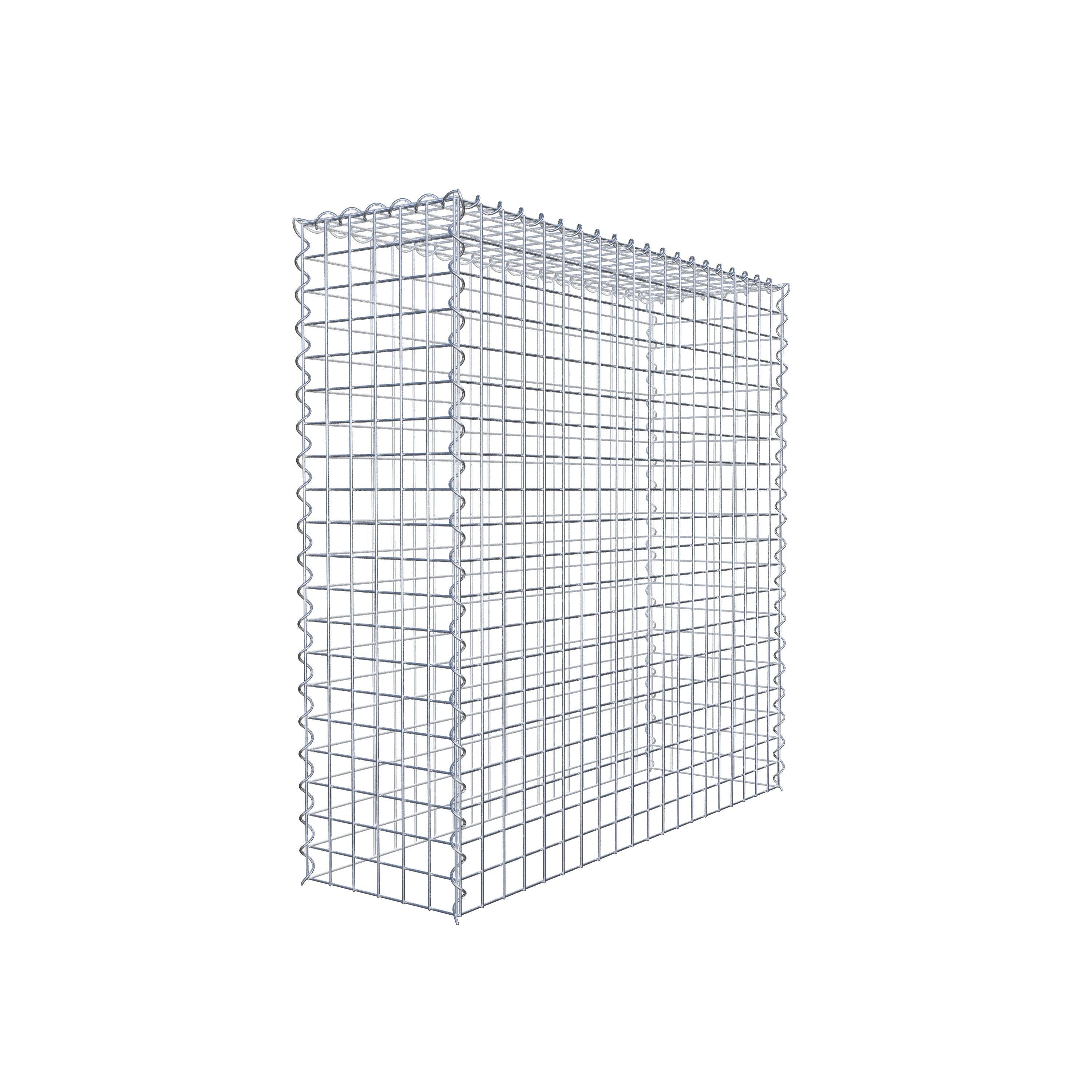 Gabion rapporté type 3 100 cm x 100 cm x 30 cm (L x H x P), mailles 5 cm x 5 cm, spirale